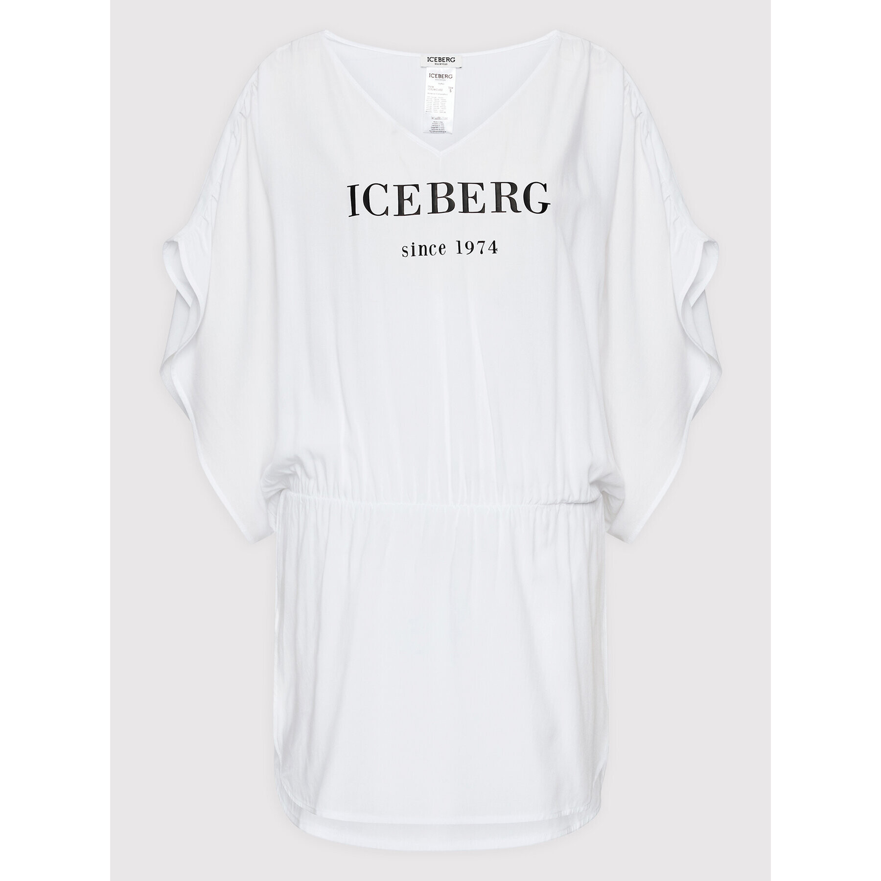 Iceberg Plážové šaty ICE2WCU02 Bílá Regular Fit - Pepit.cz