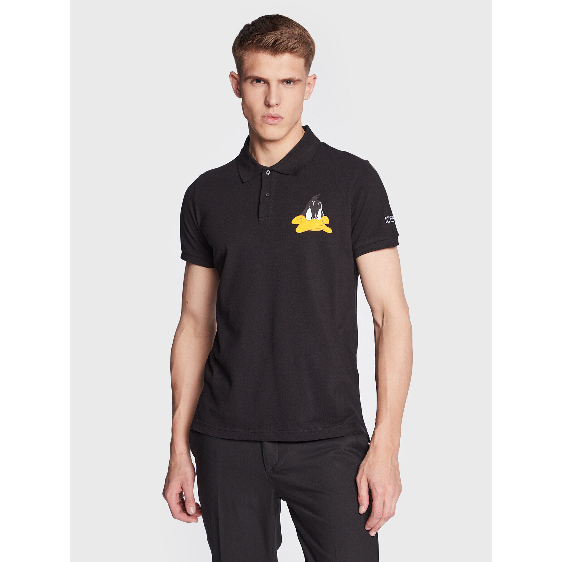 Iceberg Polokošile LOONEY TUNES 23EI1P0F033631A9000 Černá Regular Fit - Pepit.cz