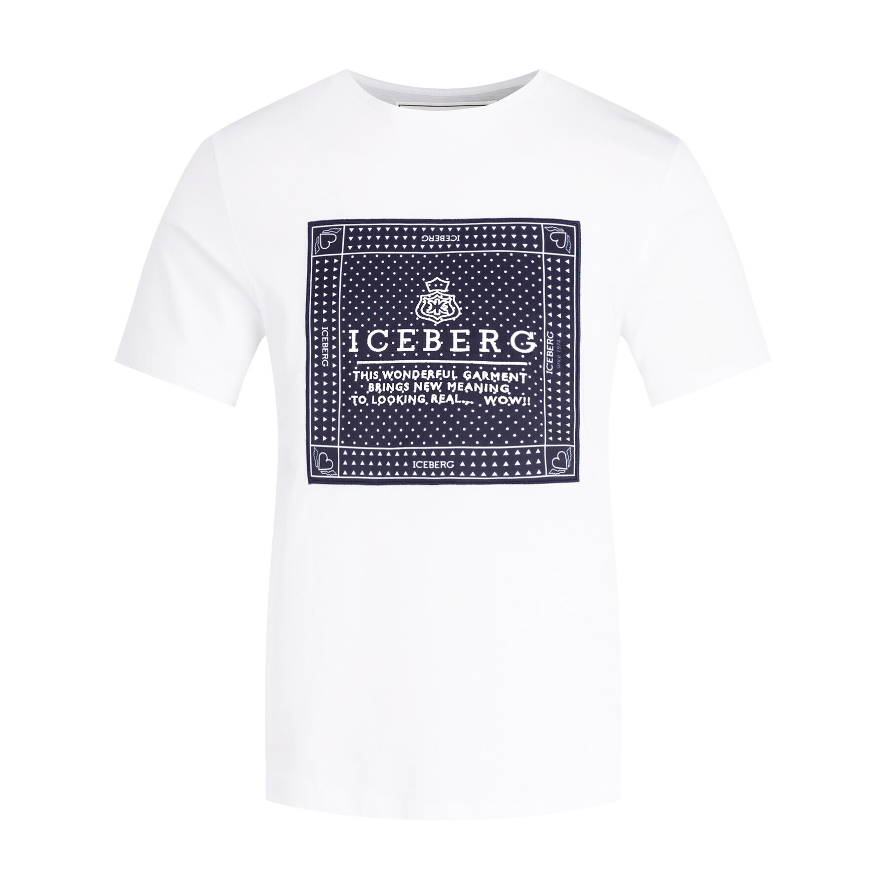 Iceberg T-Shirt 19II2P0F0916301 Bílá Regular Fit - Pepit.cz