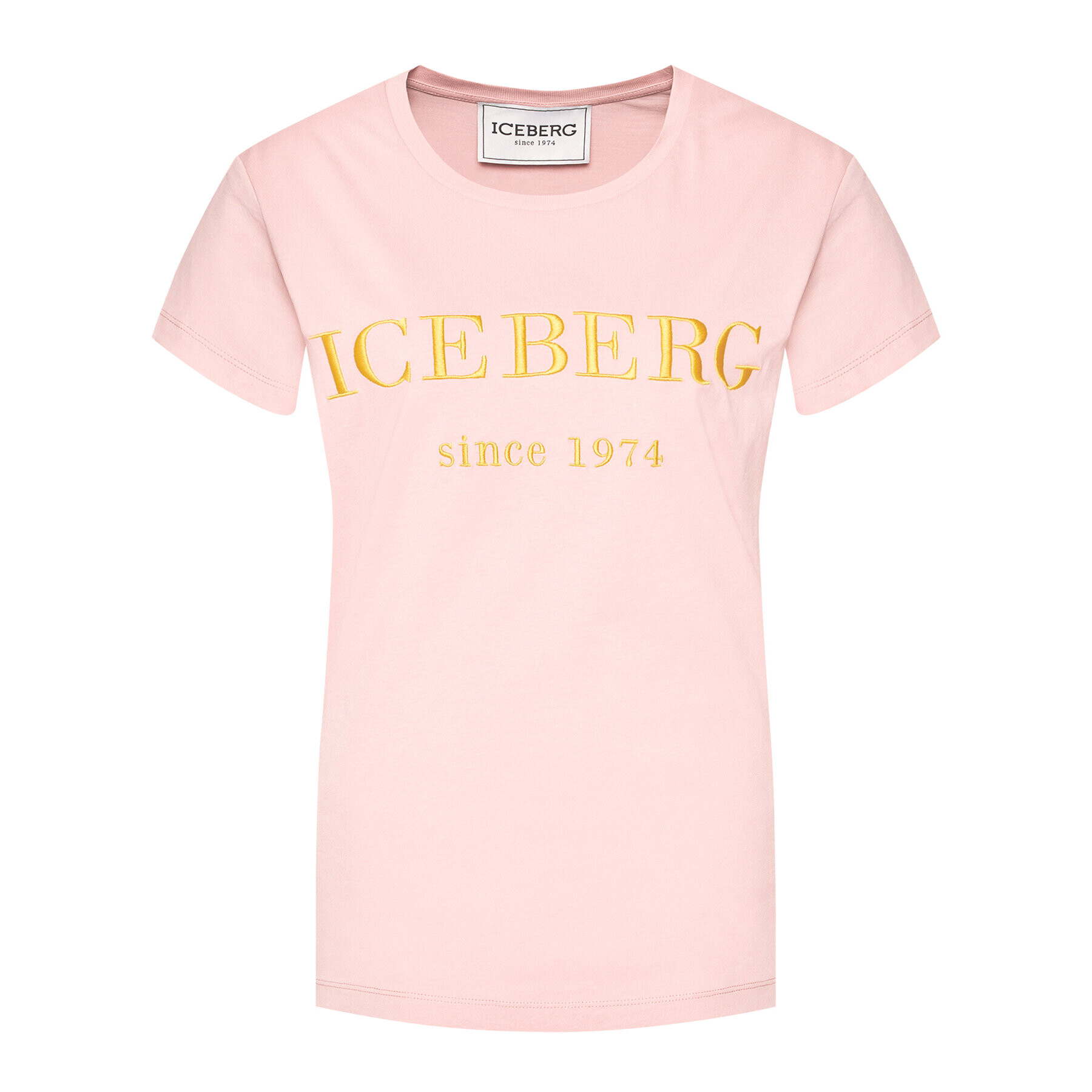 Iceberg T-Shirt 21EI2P0F09A6301 Růžová Regular Fit - Pepit.cz