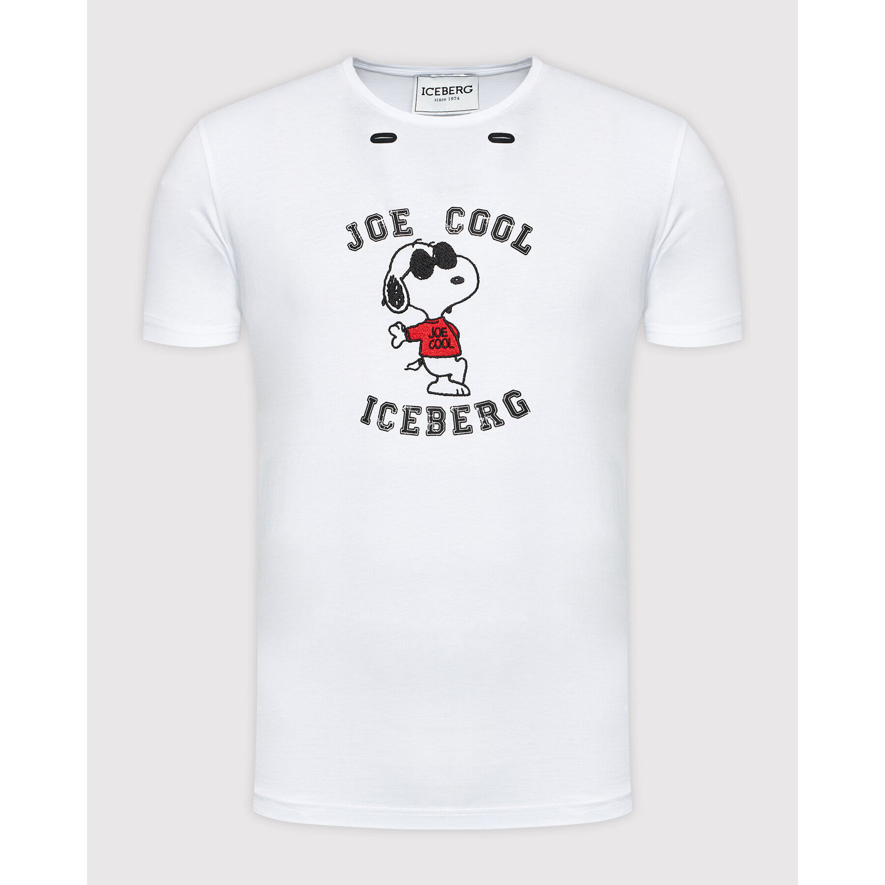 Iceberg T-Shirt 21II1P0F0156301 Bílá Slim Fit - Pepit.cz