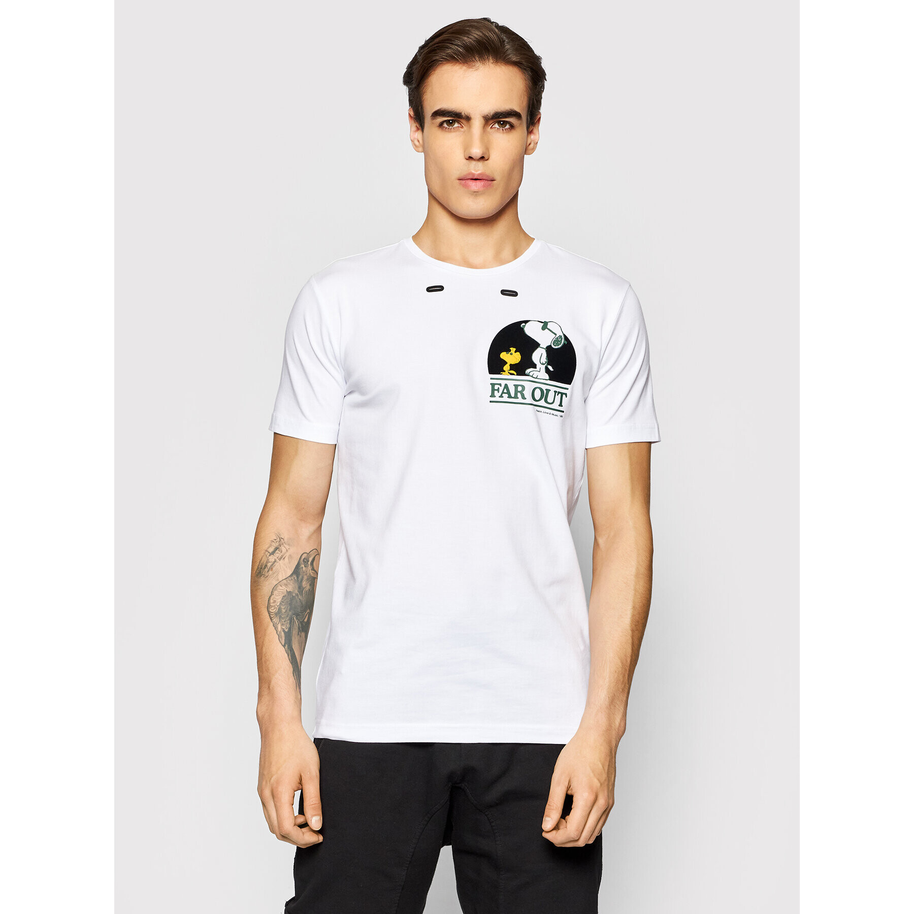 Iceberg T-Shirt 21II1P0F0196309 Bílá Slim Fit - Pepit.cz