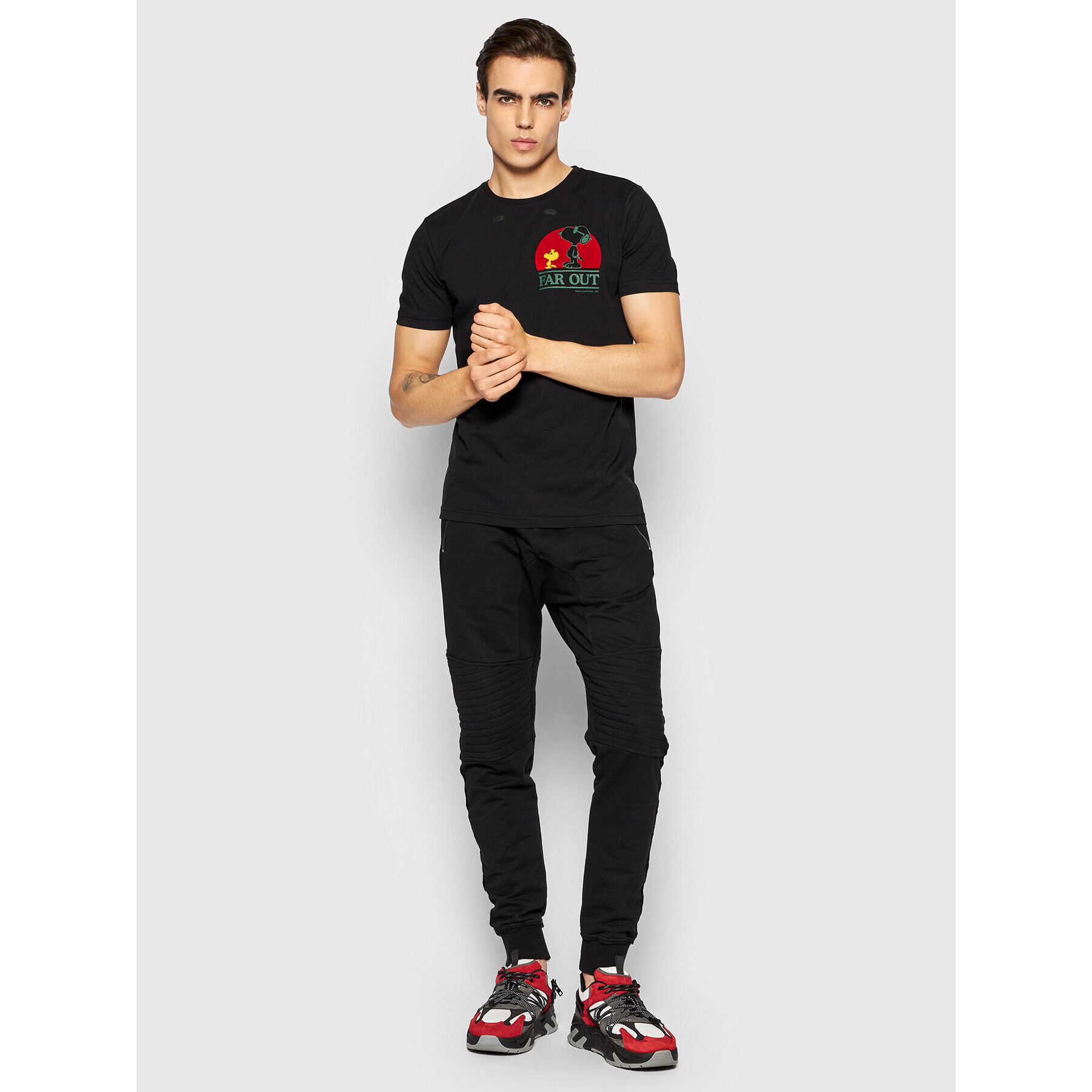 Iceberg T-Shirt 21II1P0F0196309 Černá Slim Fit - Pepit.cz