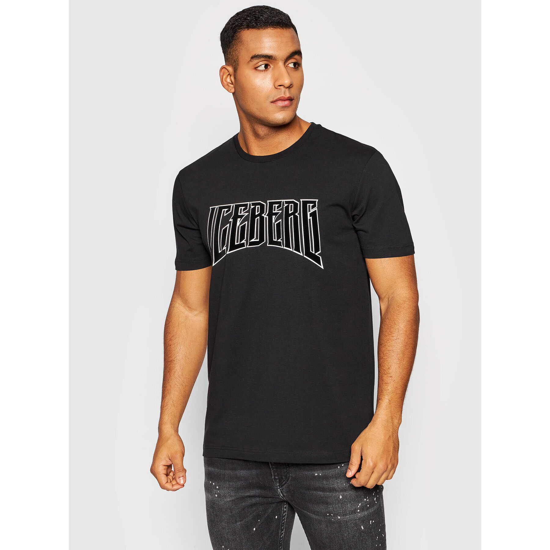 Iceberg T-Shirt 21II1P0F0256309 Černá Regular Fit - Pepit.cz