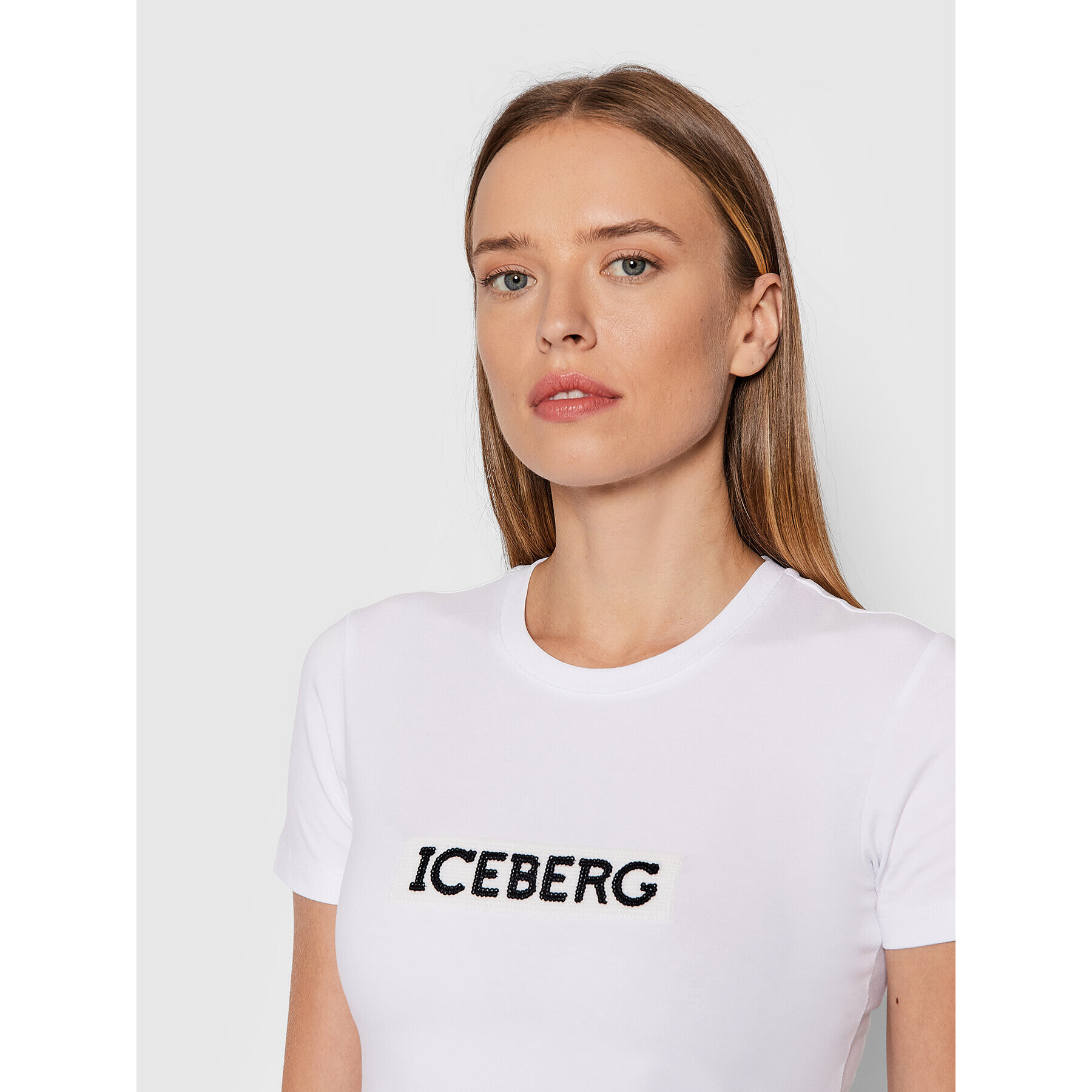 Iceberg T-Shirt 21II2P0F0716309 Bílá Regular Fit - Pepit.cz