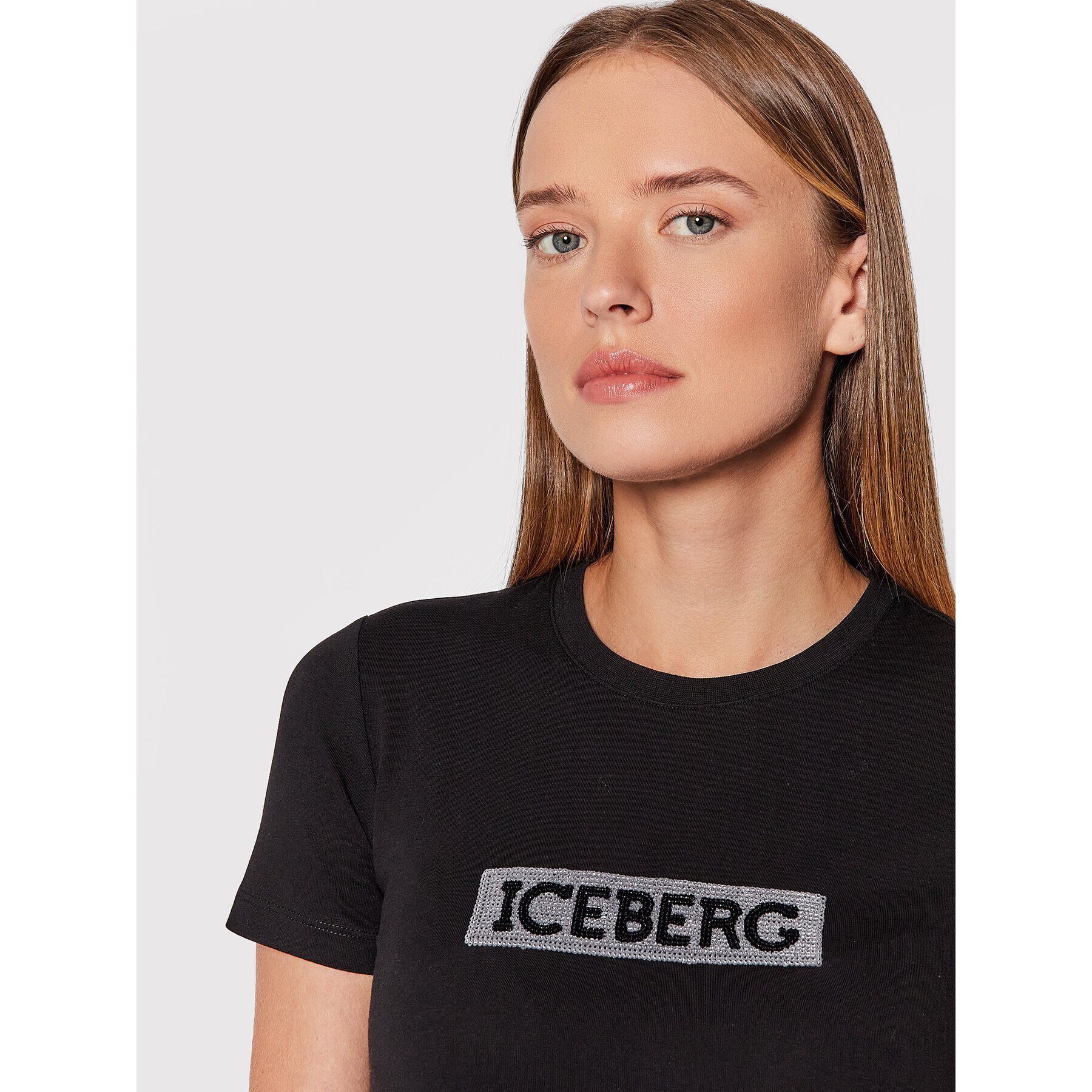 Iceberg T-Shirt 21II2P0F0716309 Černá Regular Fit - Pepit.cz