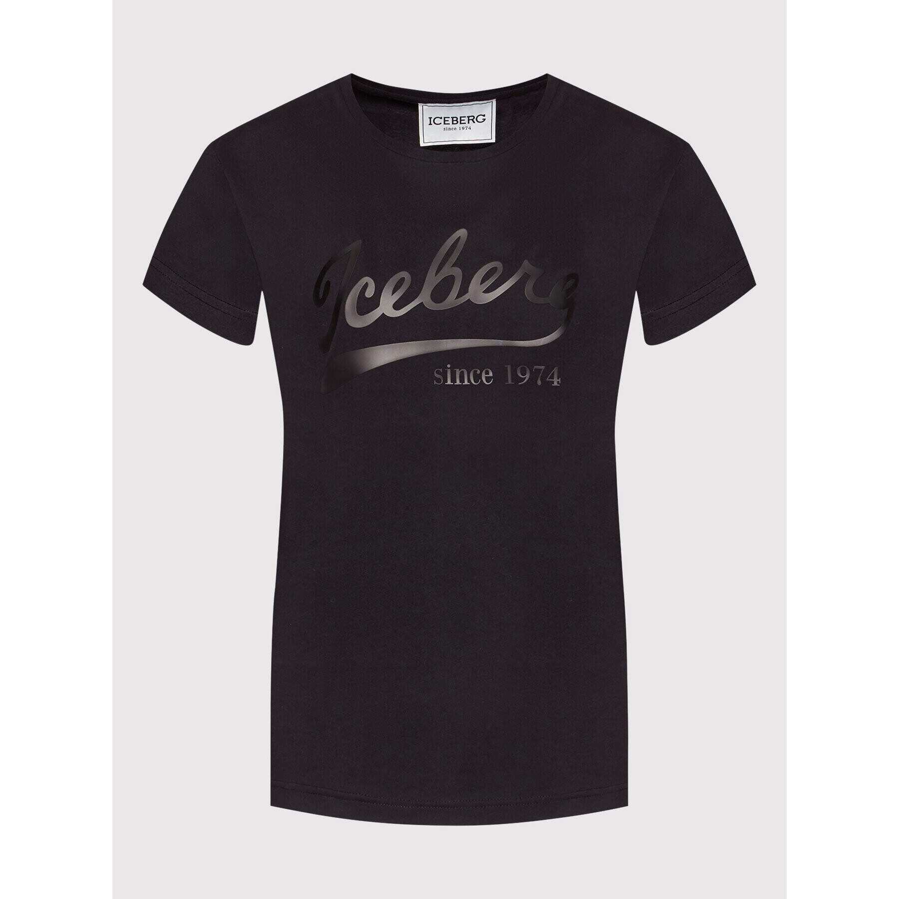 Iceberg T-Shirt 22EI1P0F0106301 Černá Regular Fit - Pepit.cz