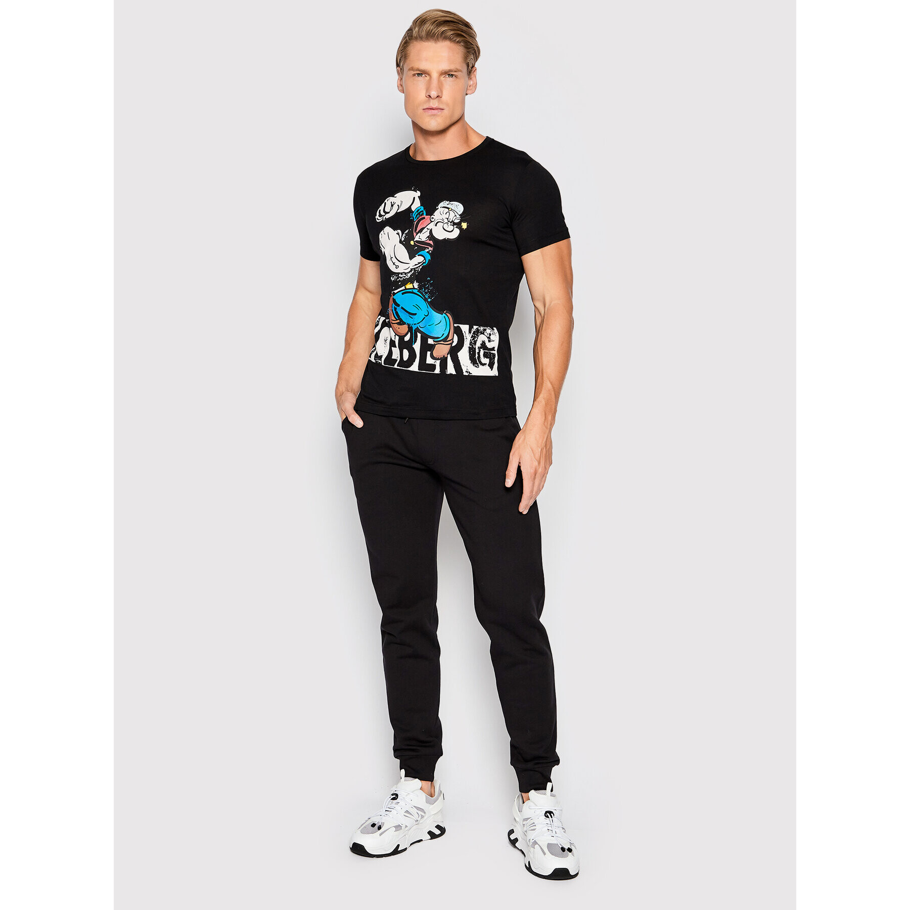 Iceberg T-Shirt 22II1P0F0136301 Černá Slim Fit - Pepit.cz