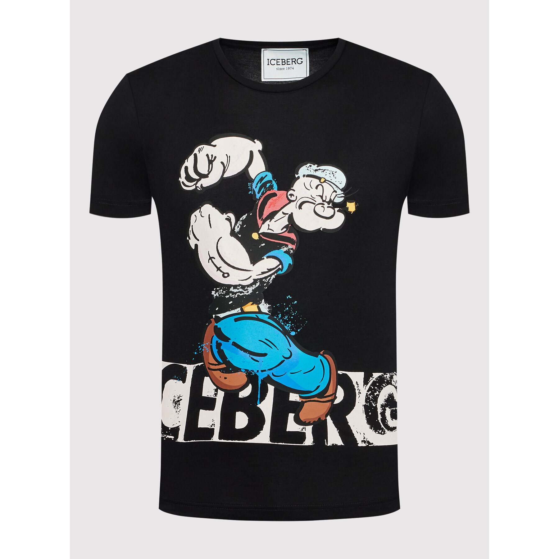 Iceberg T-Shirt 22II1P0F0136301 Černá Slim Fit - Pepit.cz