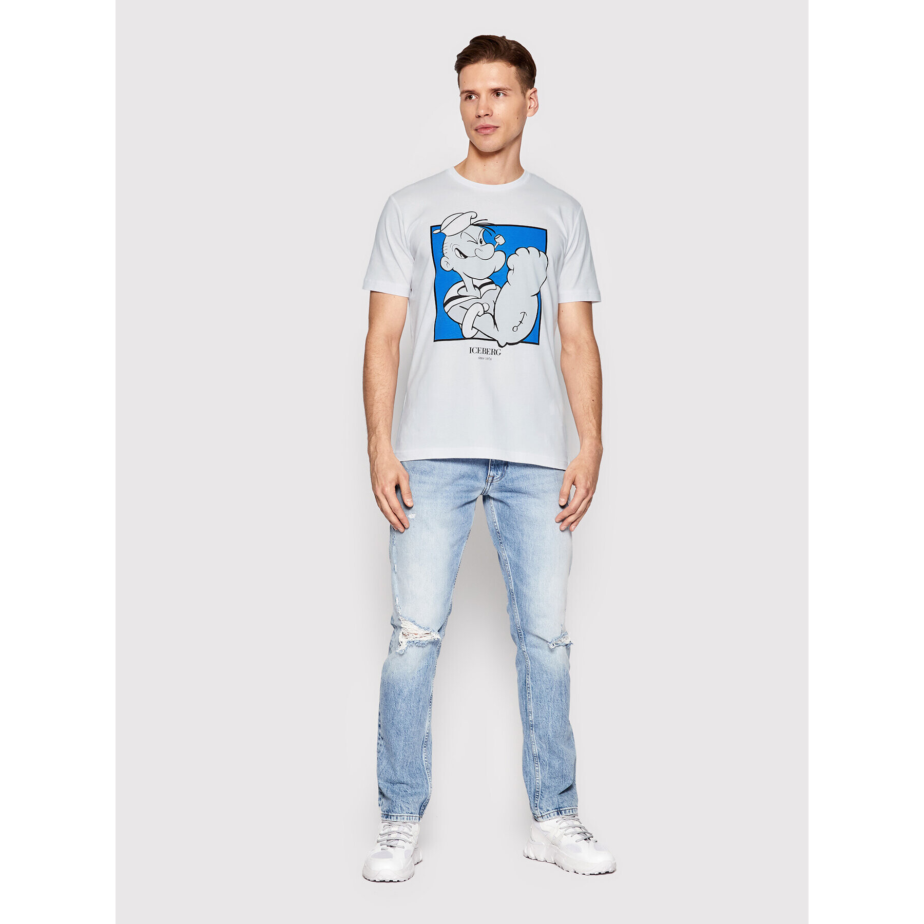 Iceberg T-Shirt 22II1P0F02463011101 Bílá Regular Fit - Pepit.cz