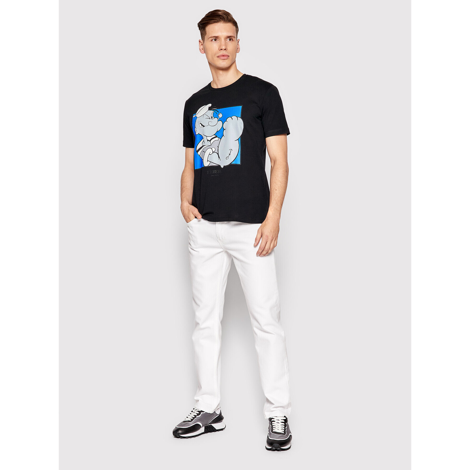 Iceberg T-Shirt 22II1P0F02463019000 Černá Regular Fit - Pepit.cz