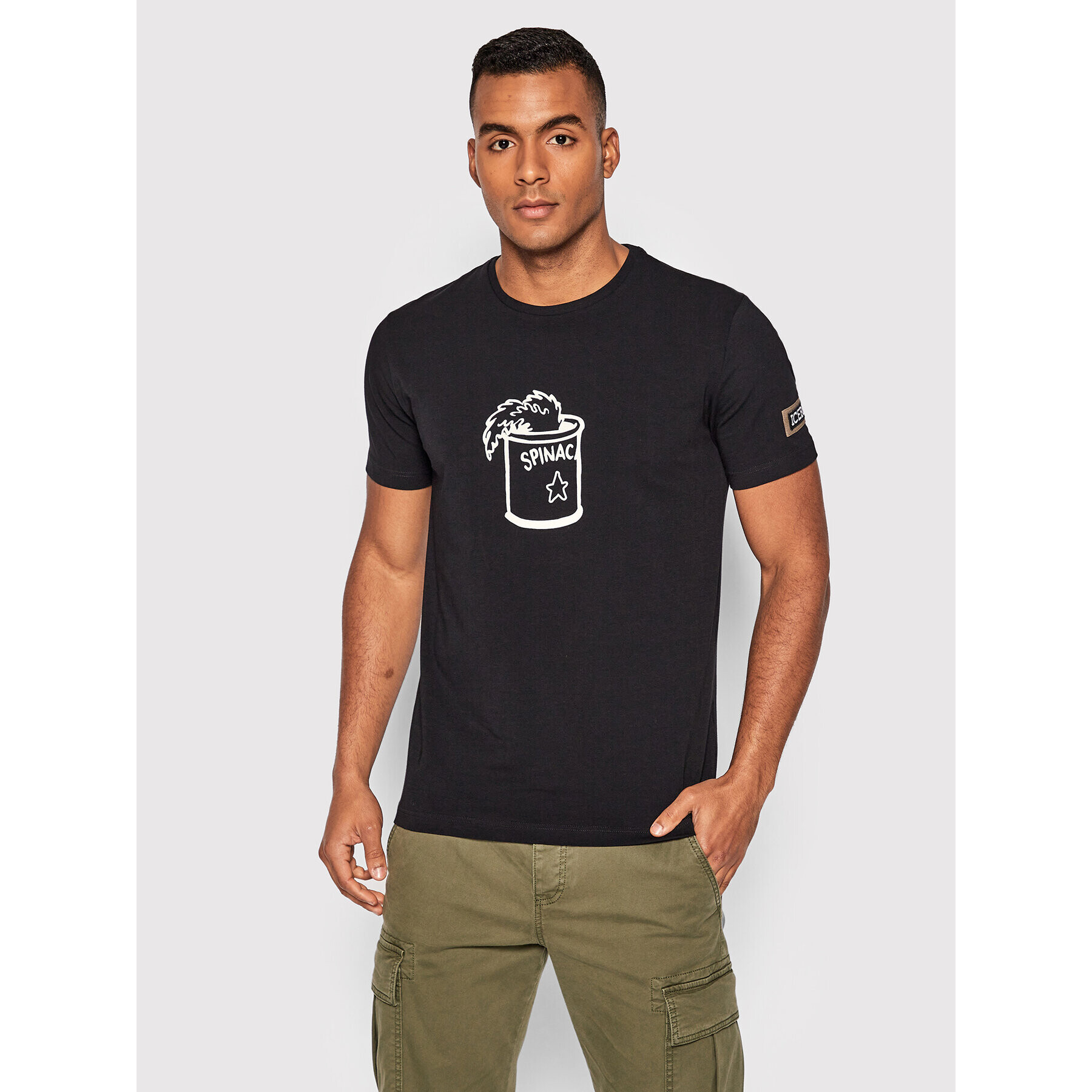 Iceberg T-Shirt 22IIP0F0156318 Černá Regular Fit - Pepit.cz