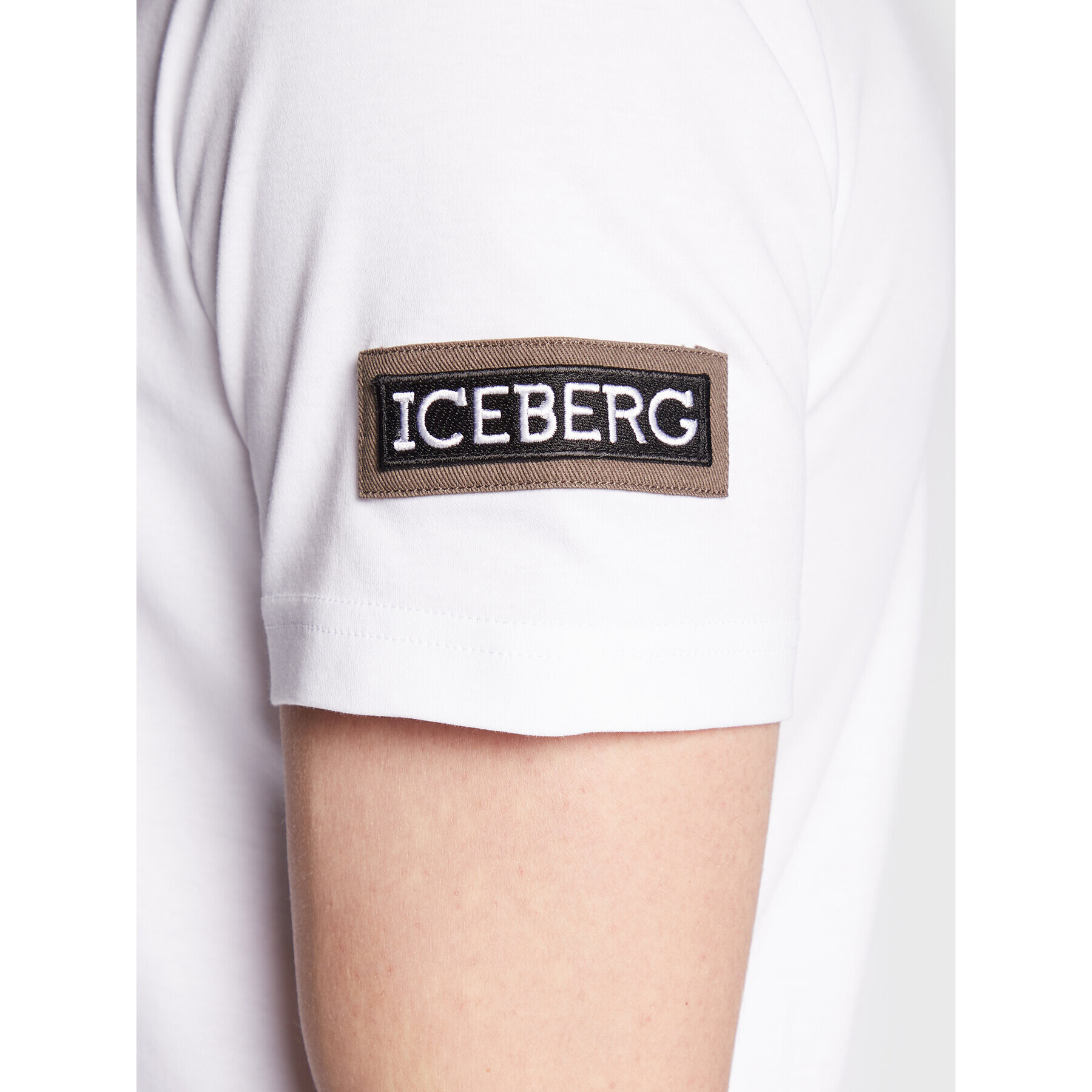 Iceberg T-Shirt F01C63071101 Bílá Regular Fit - Pepit.cz