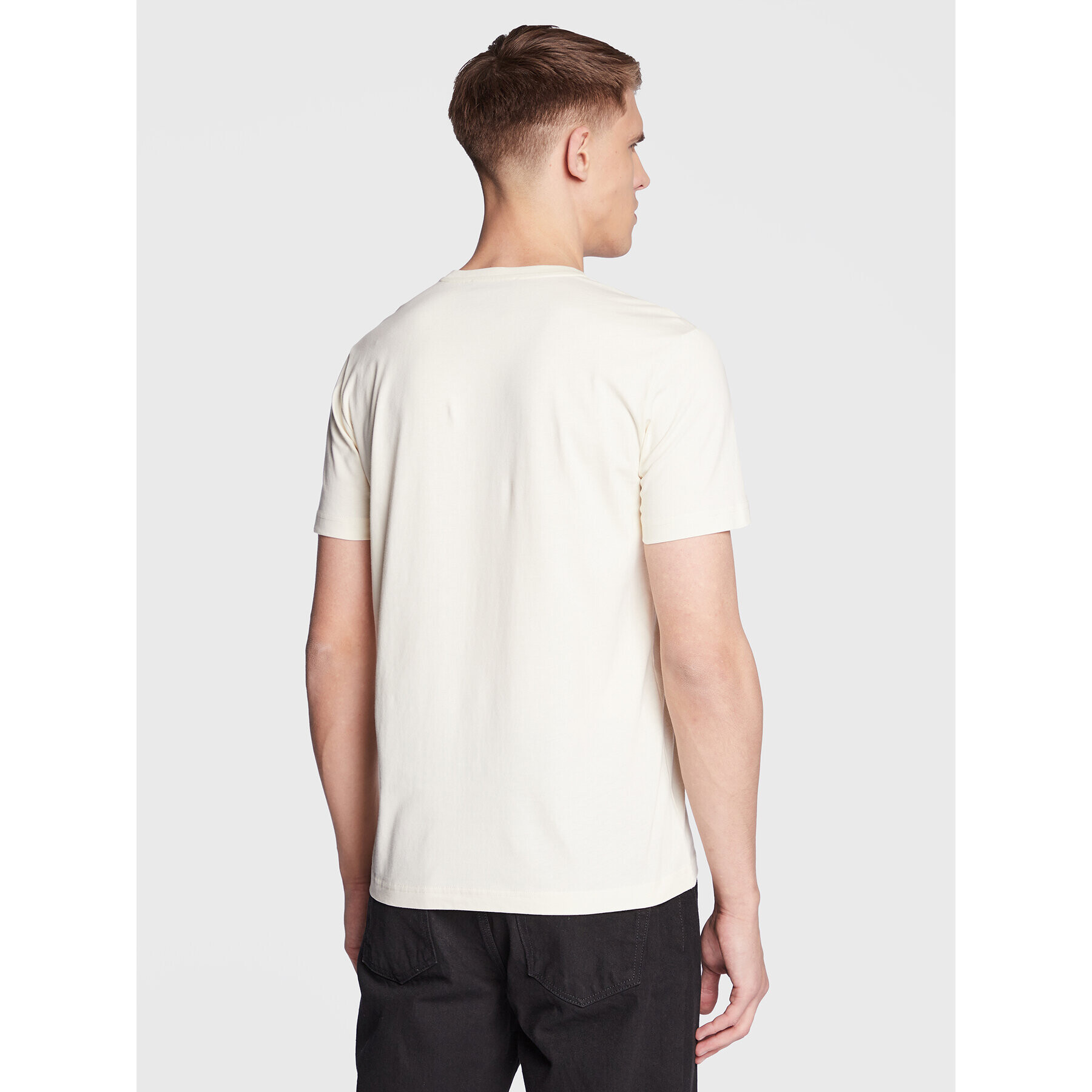 Iceberg T-Shirt F02263011094 Écru Regular Fit - Pepit.cz