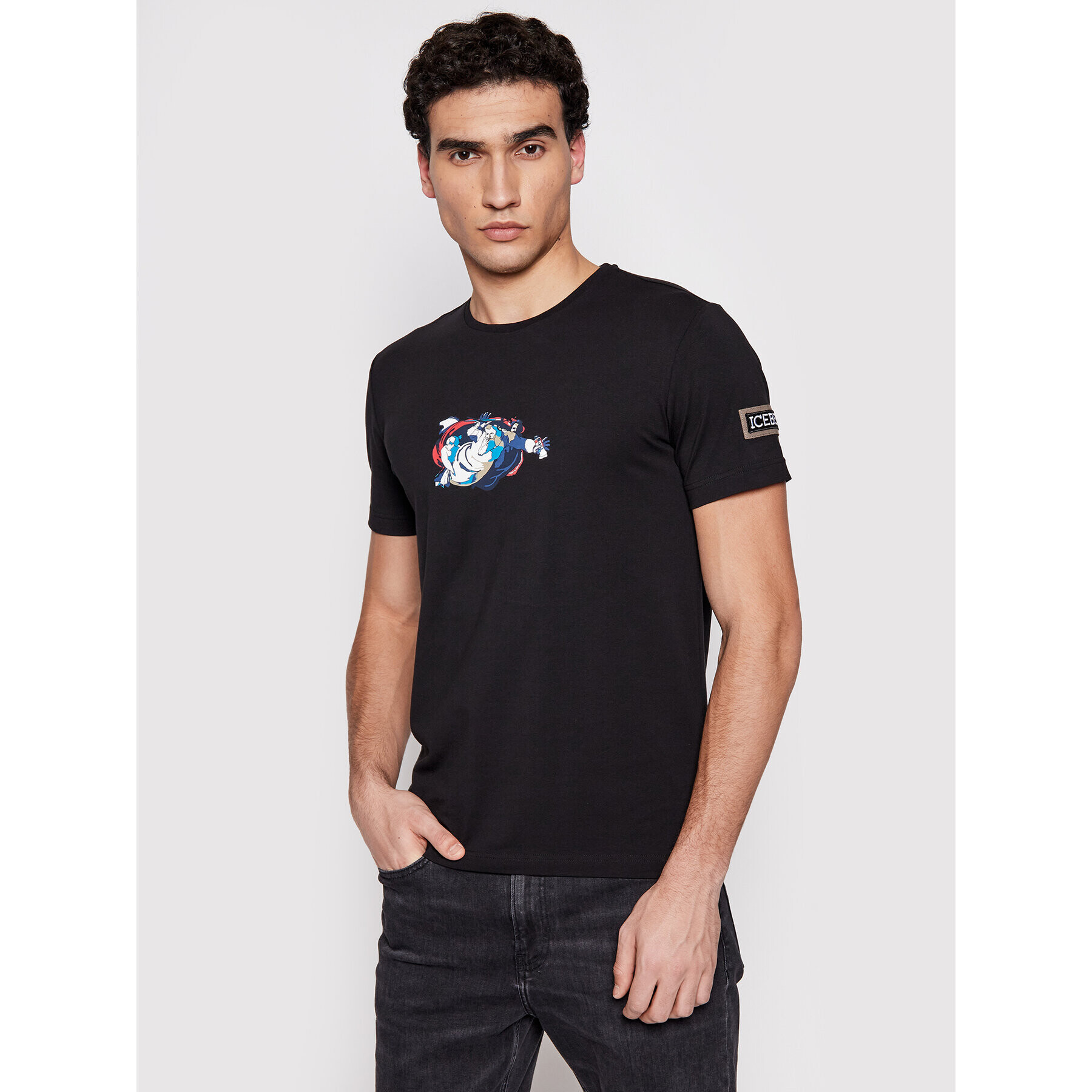 Iceberg T-Shirt X DISNEY 21EI1P0F01F6309 Černá Regular Fit - Pepit.cz