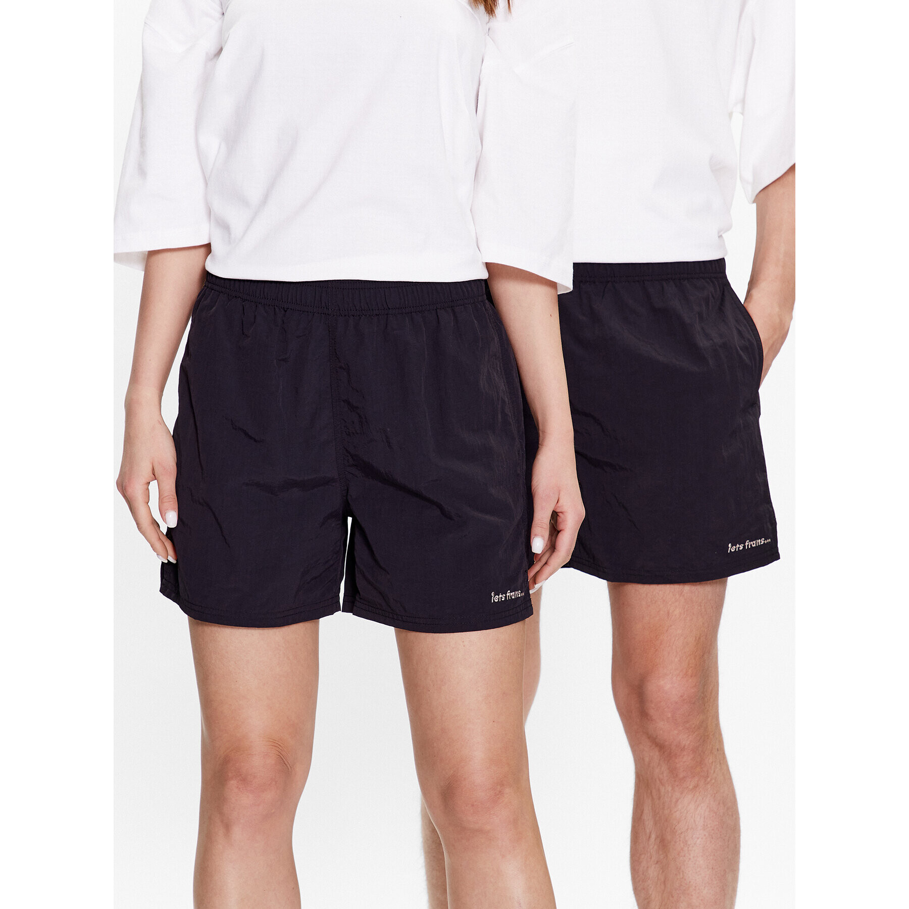 iets frans… Sportovní kraťasy IF NYLON SPORTS 76556257 Černá Loose Fit - Pepit.cz