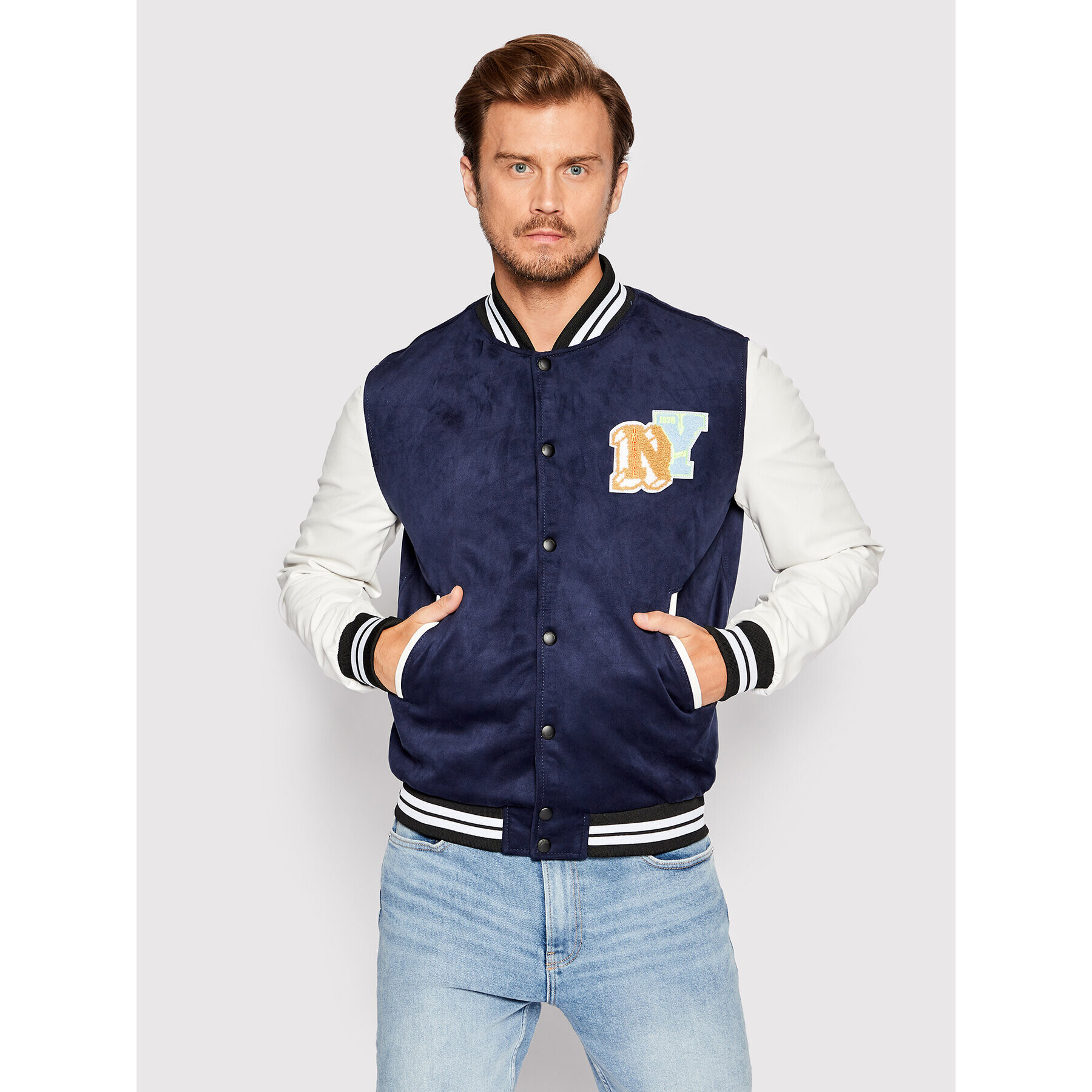 Imperial Bunda bomber U3025492 Tmavomodrá Regular Fit - Pepit.cz