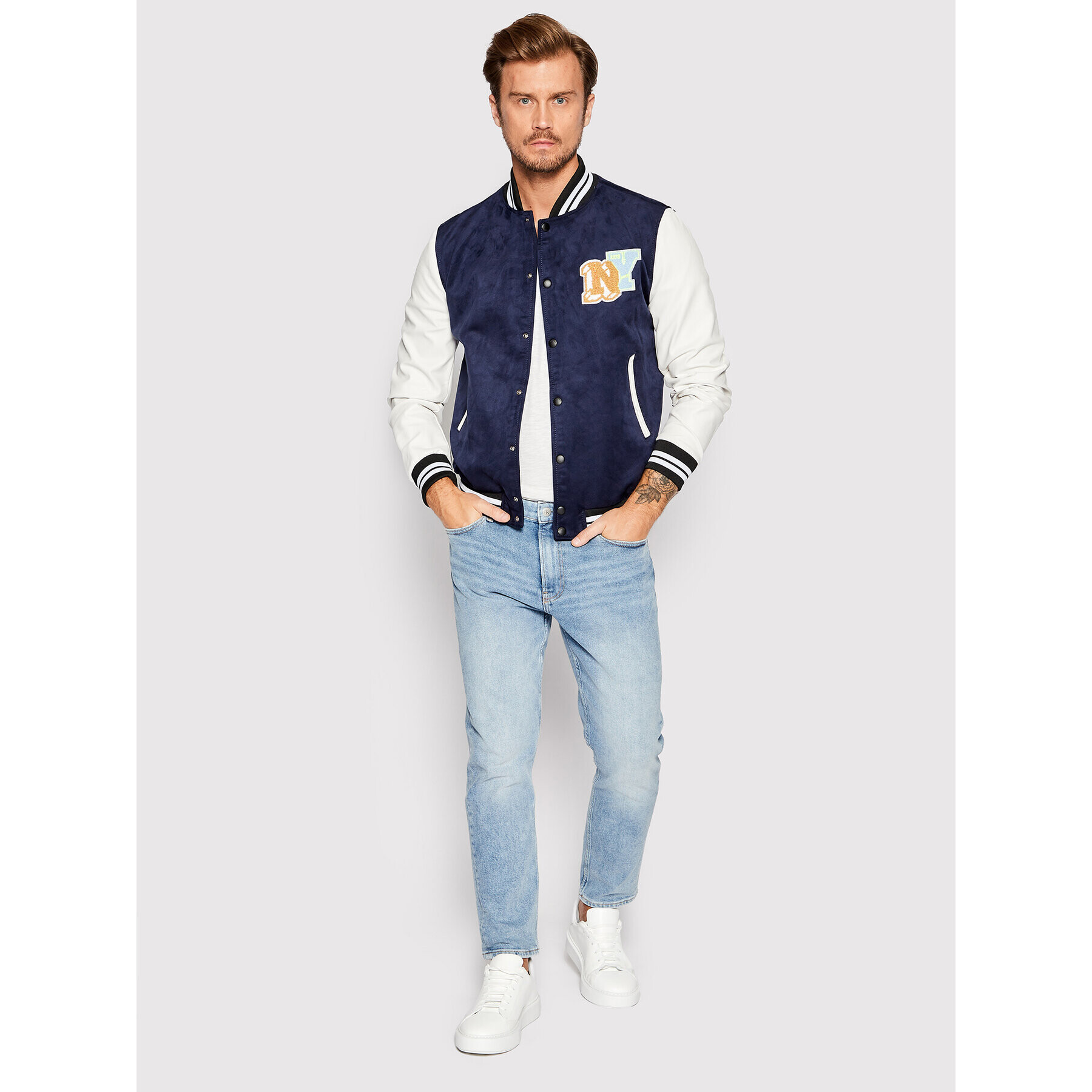 Imperial Bunda bomber U3025492 Tmavomodrá Regular Fit - Pepit.cz