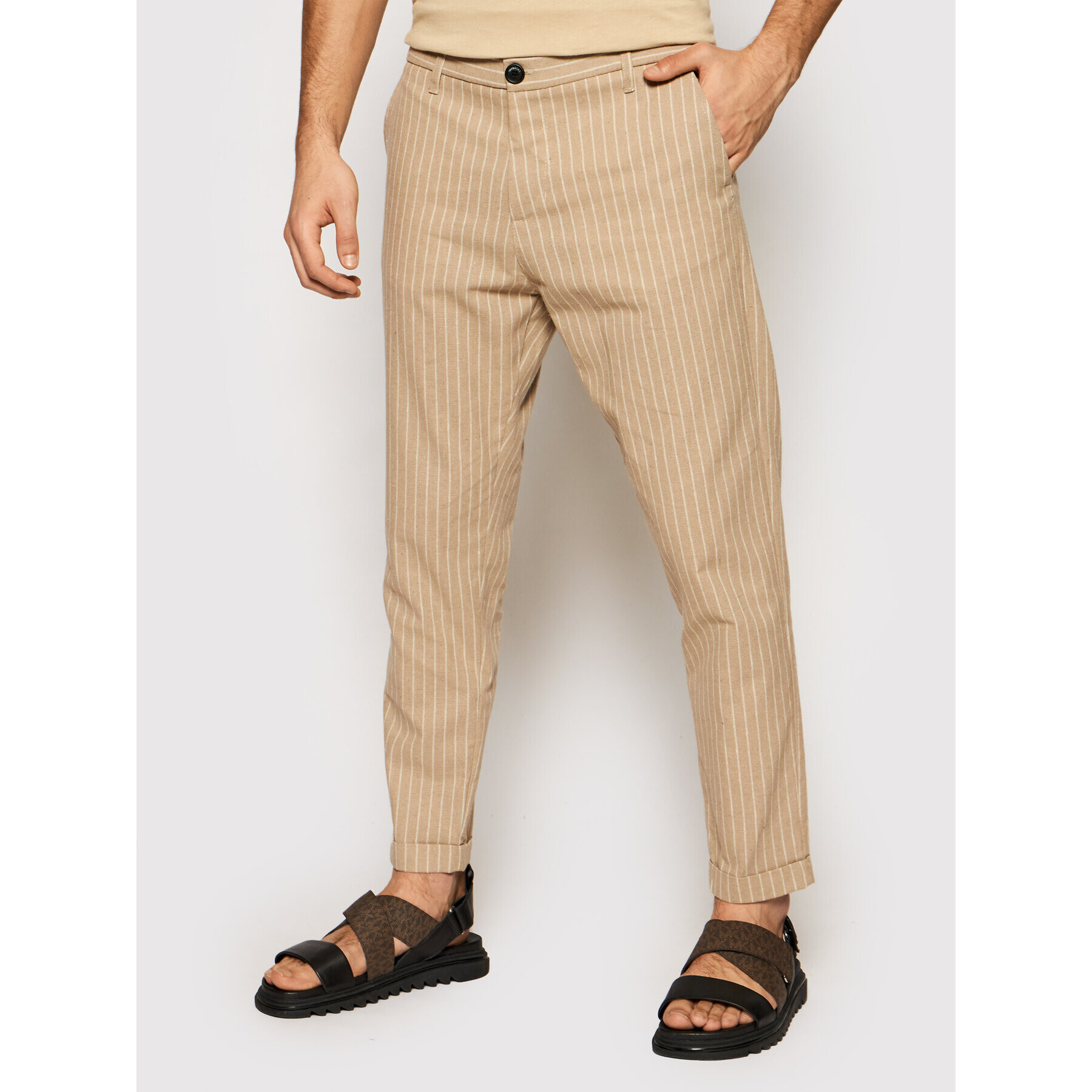 Imperial Chino kalhoty PWB0BQI Hnědá Regular Fit - Pepit.cz