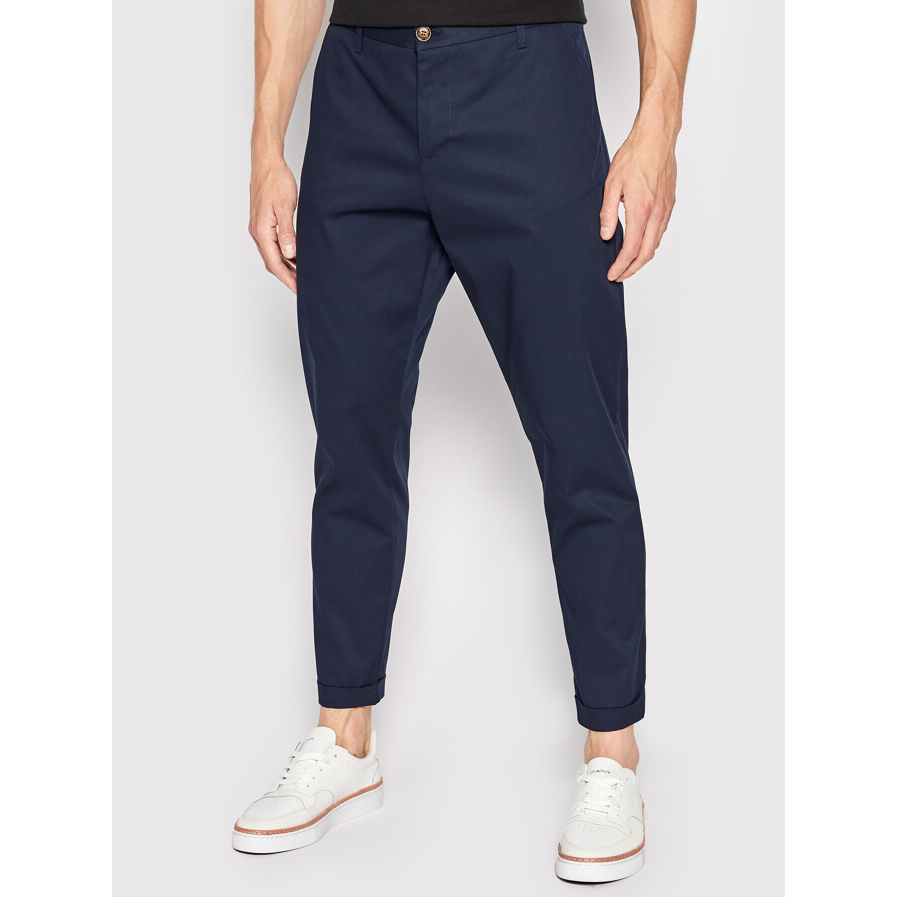 Imperial Chino kalhoty PWB0DBC Tmavomodrá Regular Fit - Pepit.cz