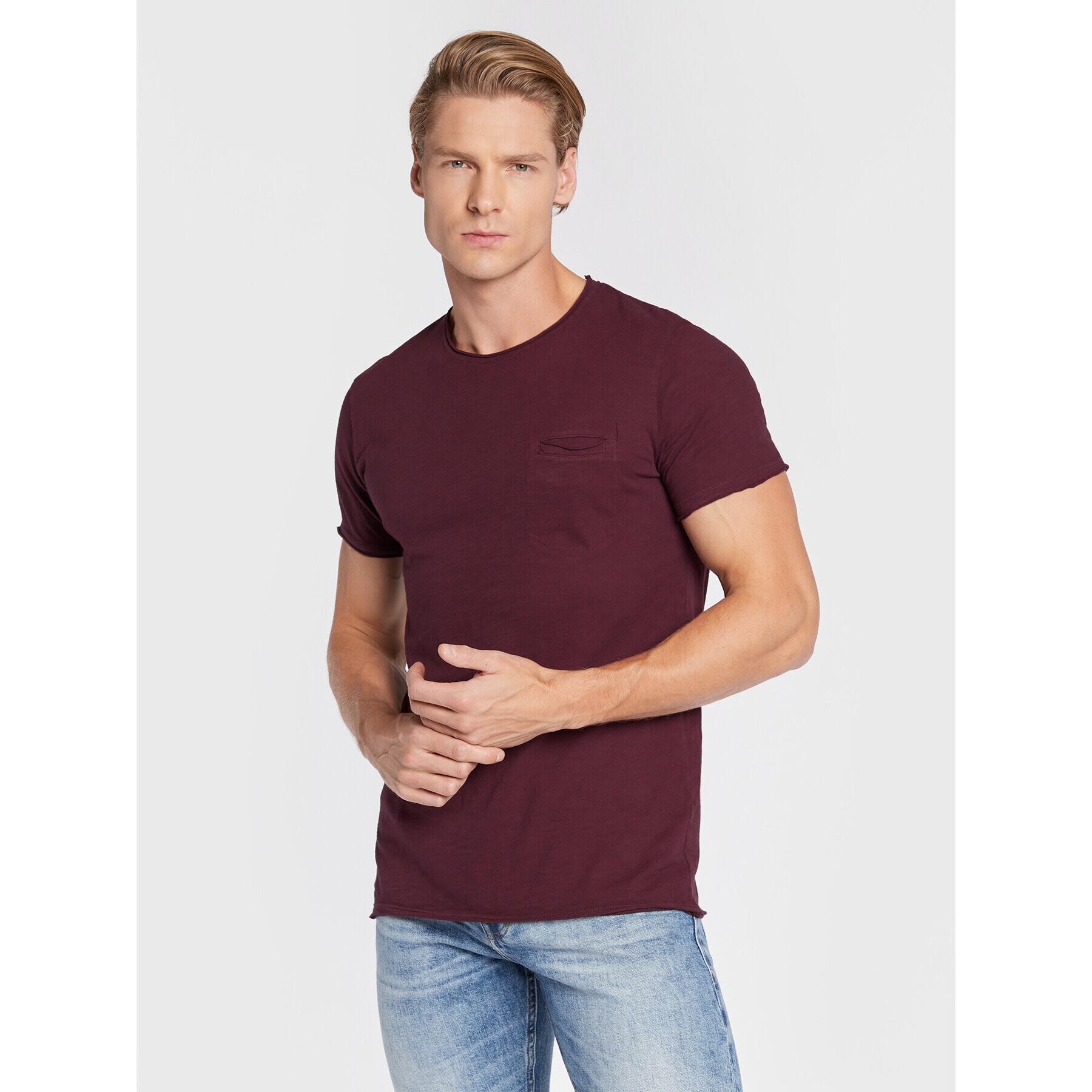 Imperial T-Shirt T966EAZTD Bordó Regular Fit - Pepit.cz