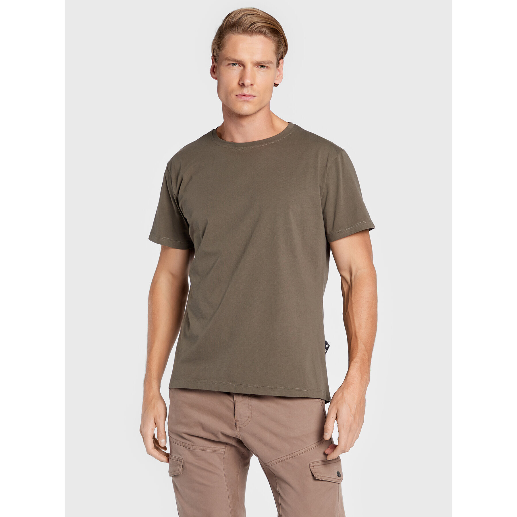 Imperial T-Shirt TK42EDTL Khaki Regular Fit - Pepit.cz