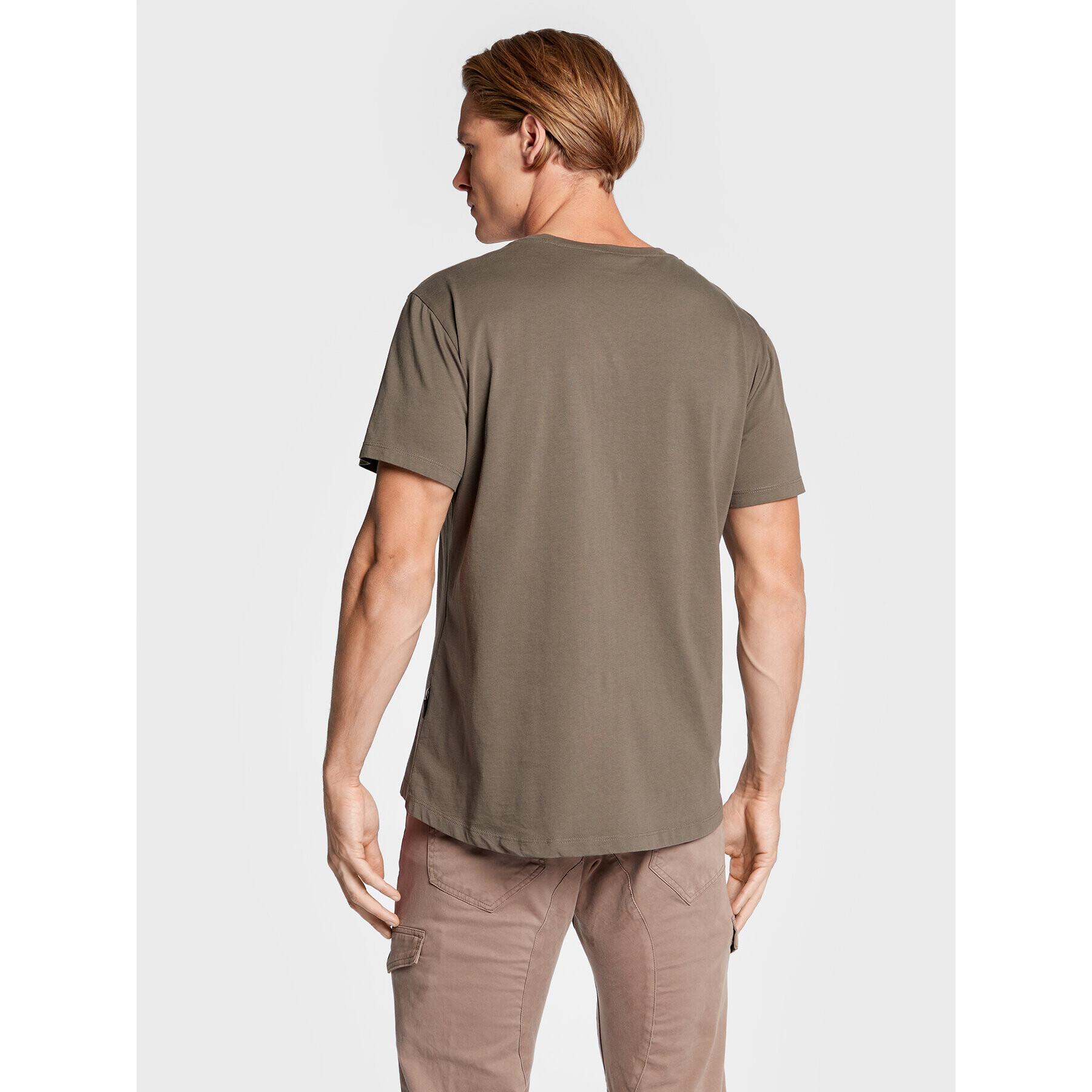 Imperial T-Shirt TK42EDTL Khaki Regular Fit - Pepit.cz