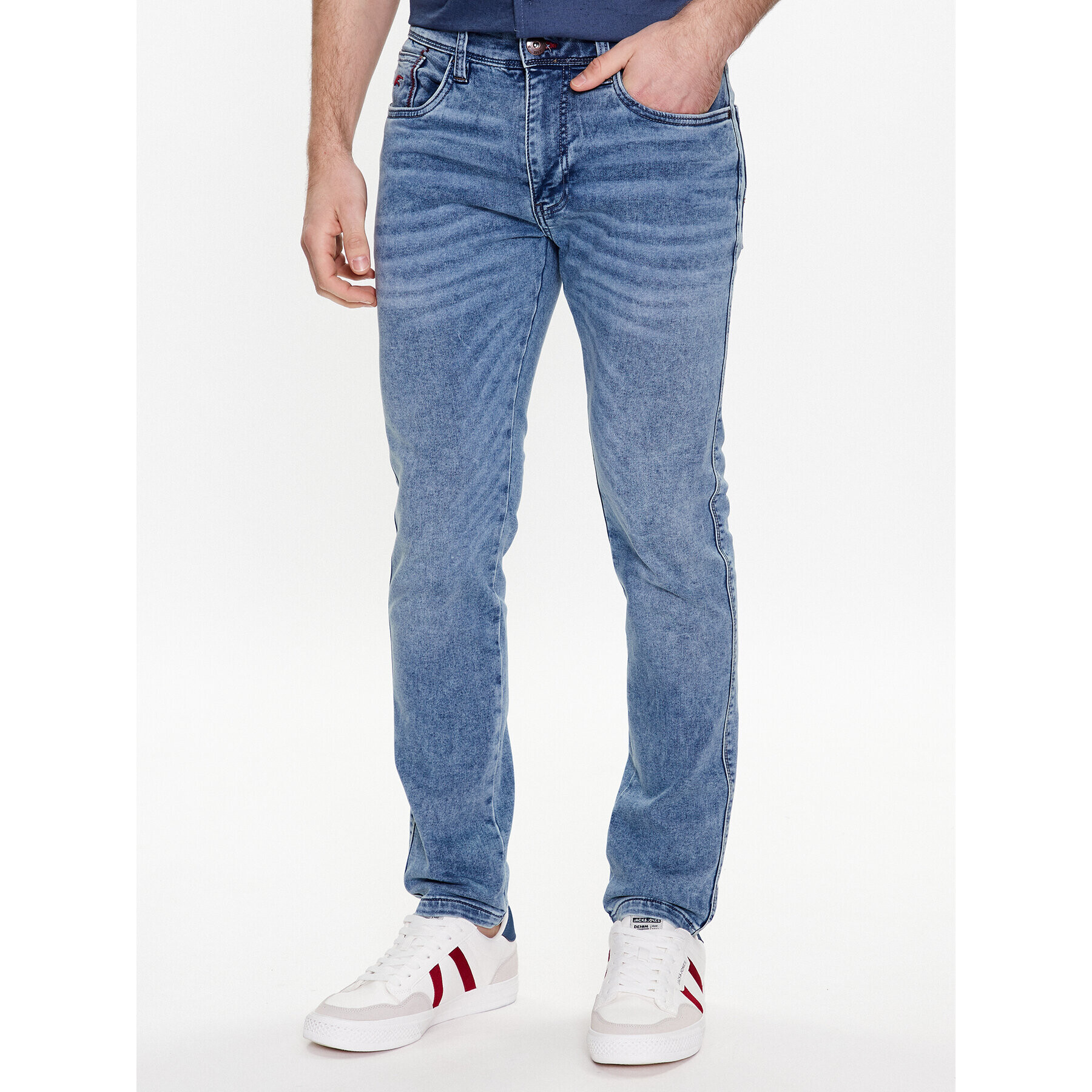 INDICODE Jeansy Dave Jogger 65-362 Modrá Regular Fit - Pepit.cz