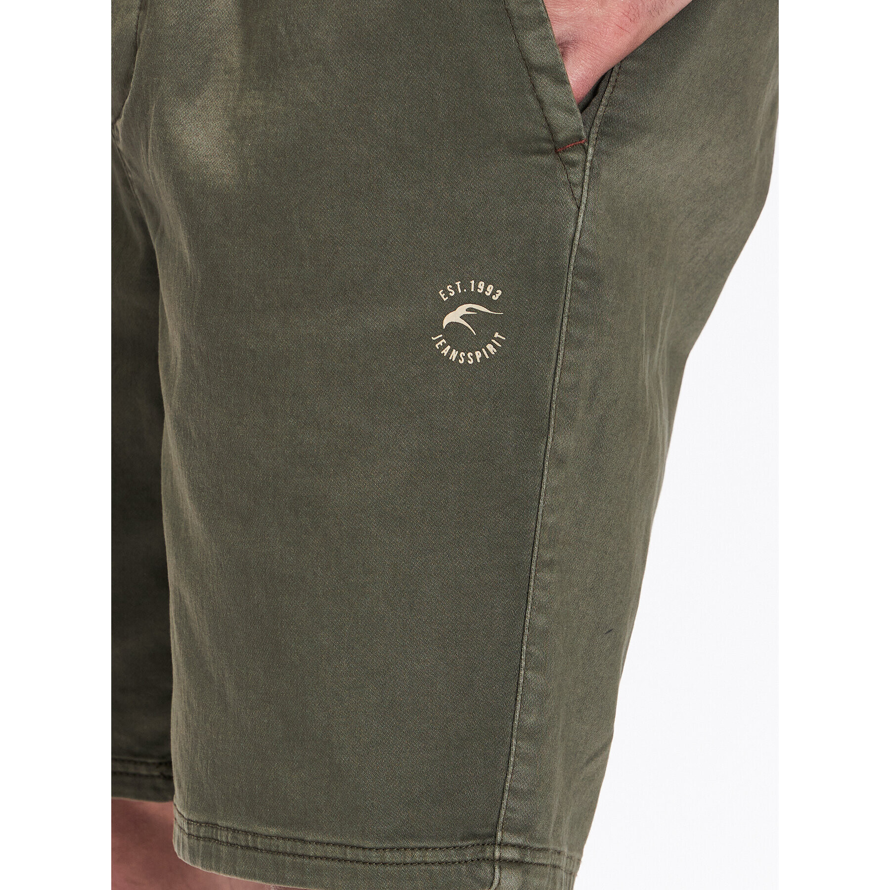 INDICODE Šortky z materiálu Kendari 70-679 Khaki Regular Fit - Pepit.cz