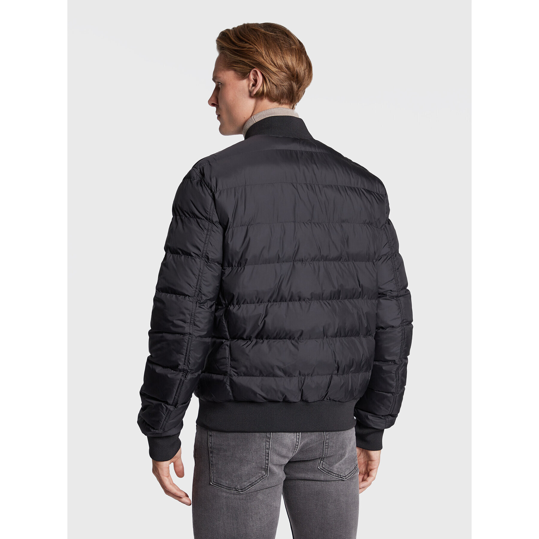 J.Lindeberg Bunda bomber Dwayne FMOW06391 Černá Regular Fit - Pepit.cz