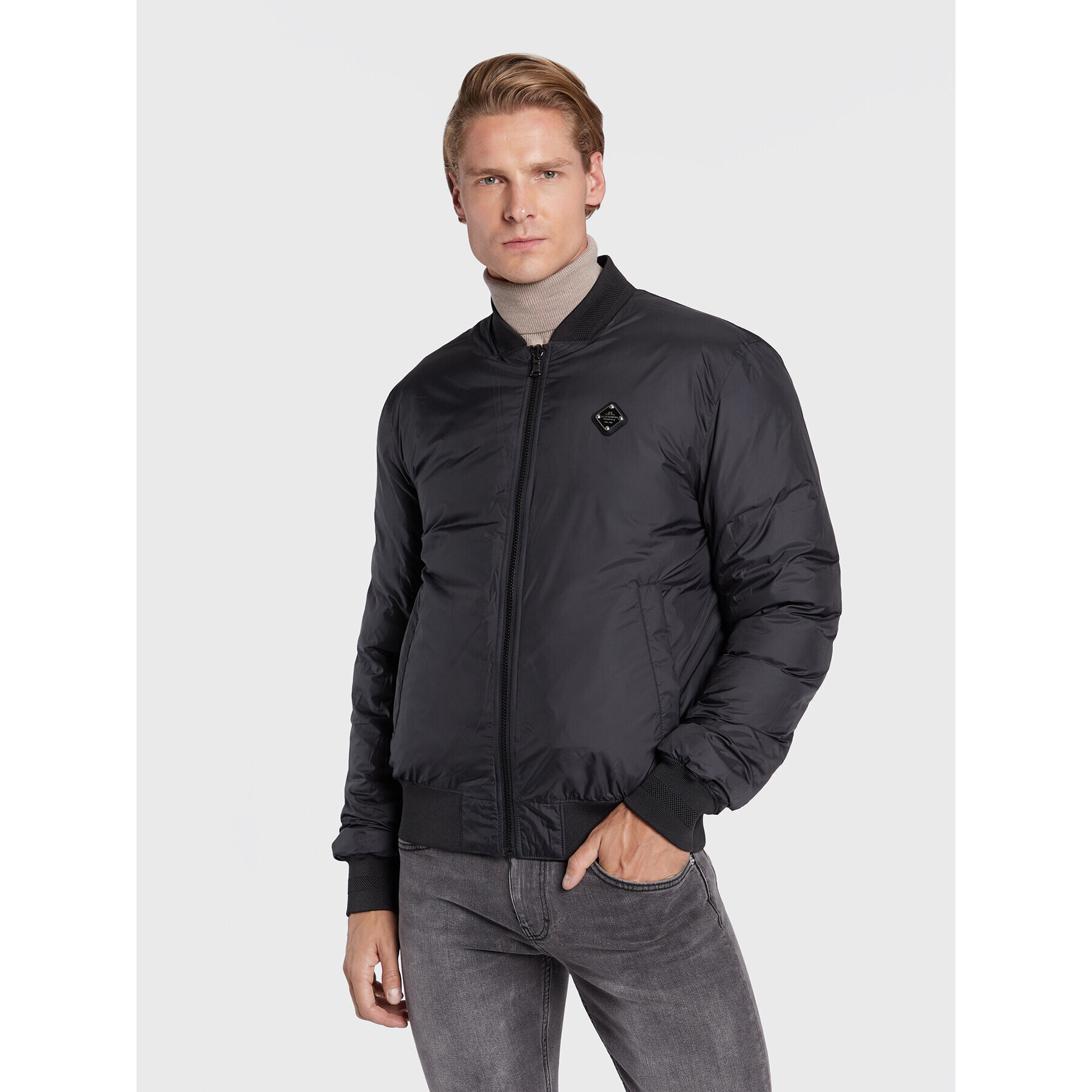 J.Lindeberg Bunda bomber Dwayne FMOW06391 Černá Regular Fit - Pepit.cz