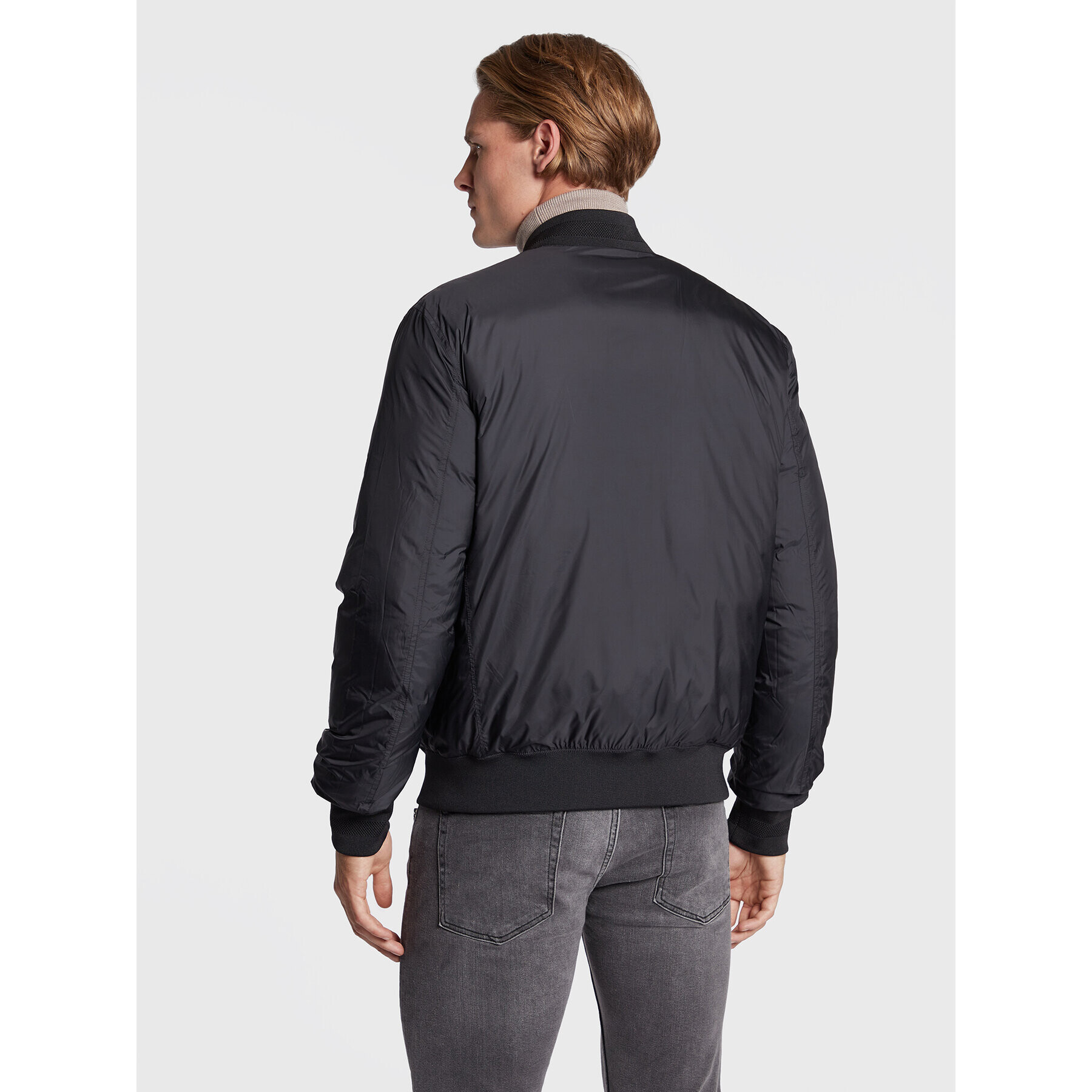 J.Lindeberg Bunda bomber Dwayne FMOW06391 Černá Regular Fit - Pepit.cz