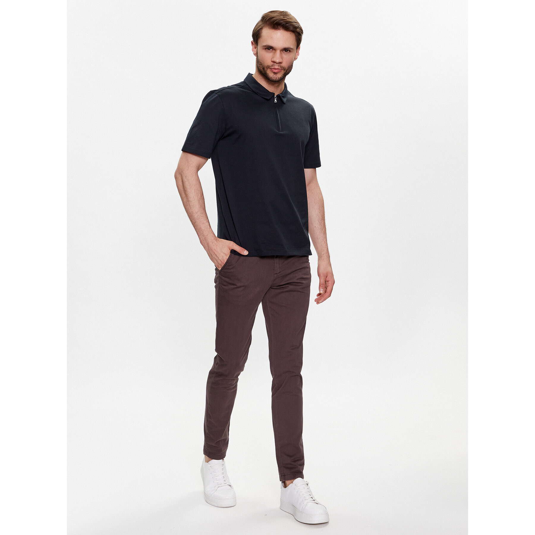 J.Lindeberg Polokošile Asher FMJT09224 Černá Regular Fit - Pepit.cz