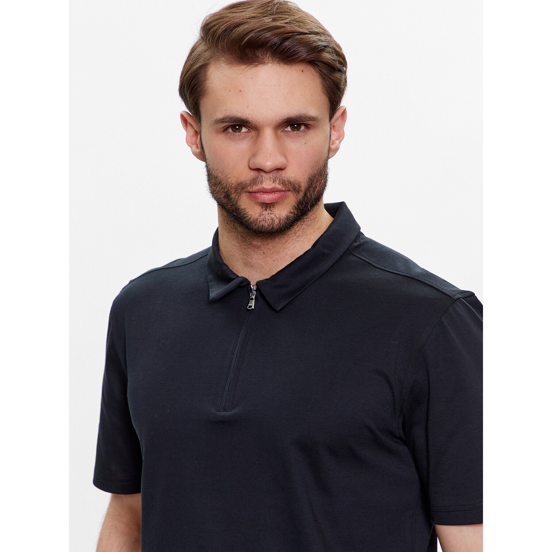 J.Lindeberg Polokošile Asher FMJT09224 Černá Regular Fit - Pepit.cz