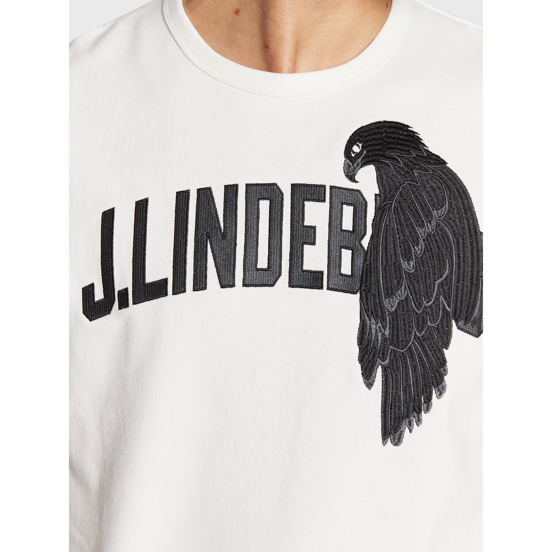 J.Lindeberg T-Shirt Camilo FMJT07382 Bílá Loose Fit - Pepit.cz