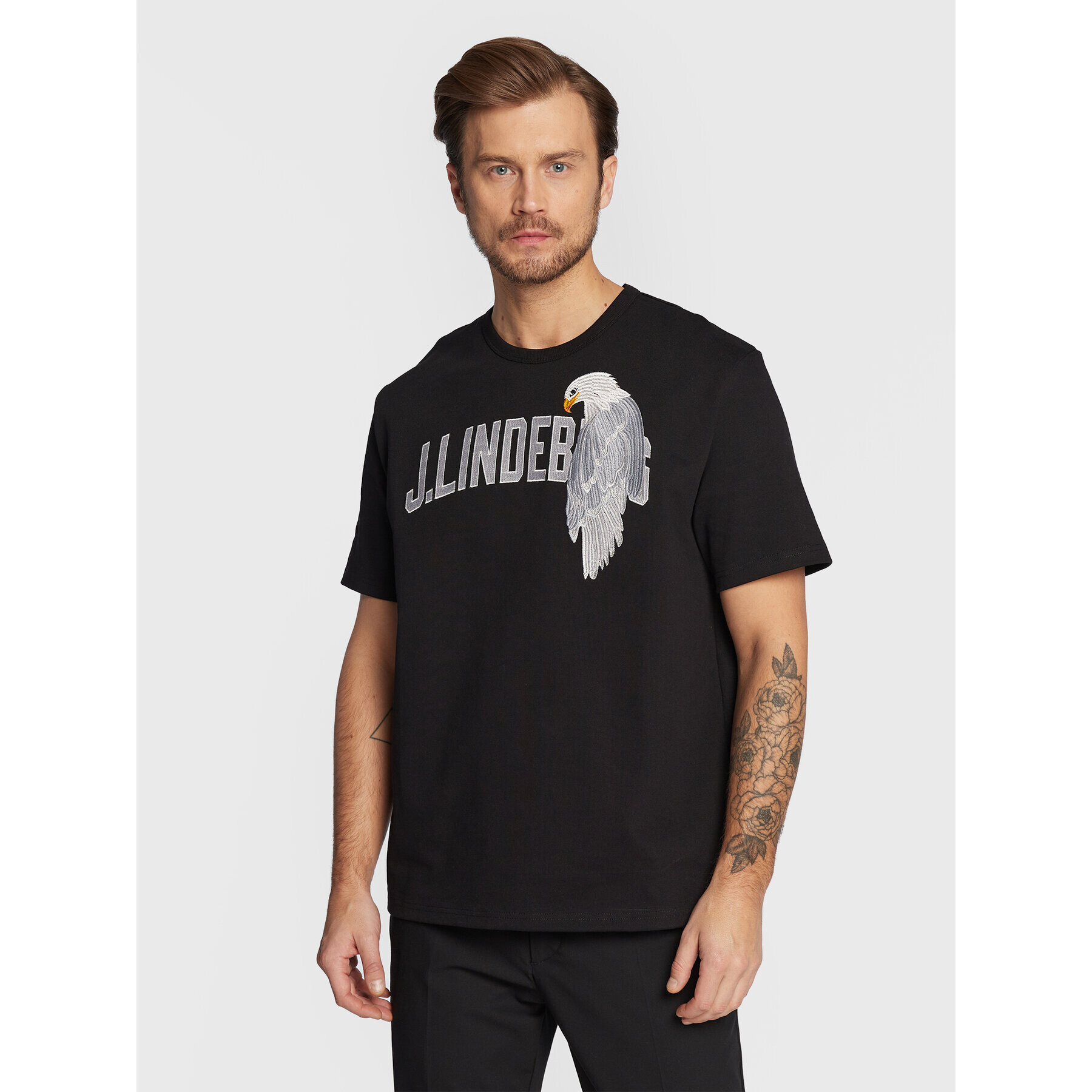 J.Lindeberg T-Shirt Camilo FMJT07382 Černá Loose Fit - Pepit.cz