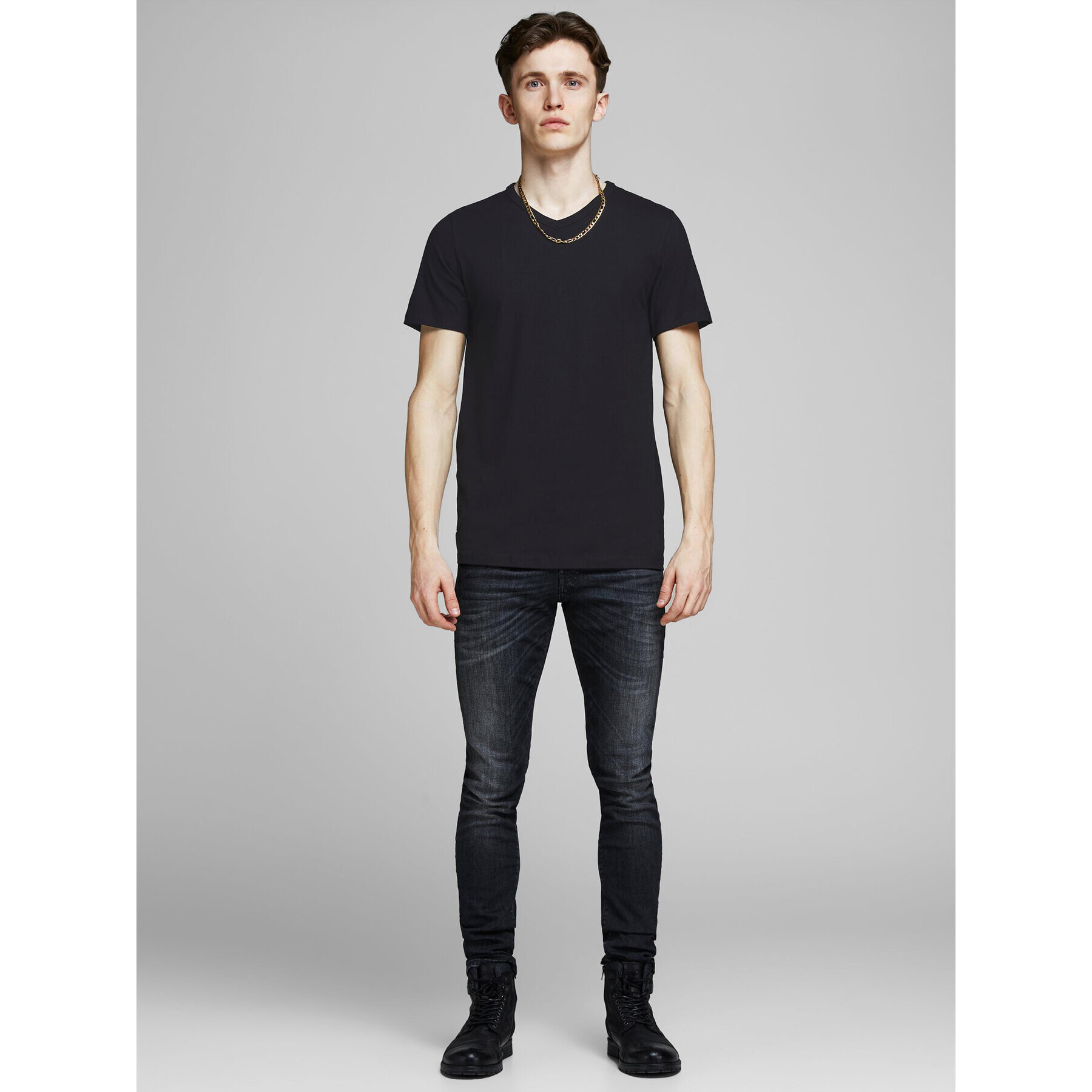 Jack&Jones 2-dílná sada T-shirts Basic 12133914 Černá Slim Fit - Pepit.cz