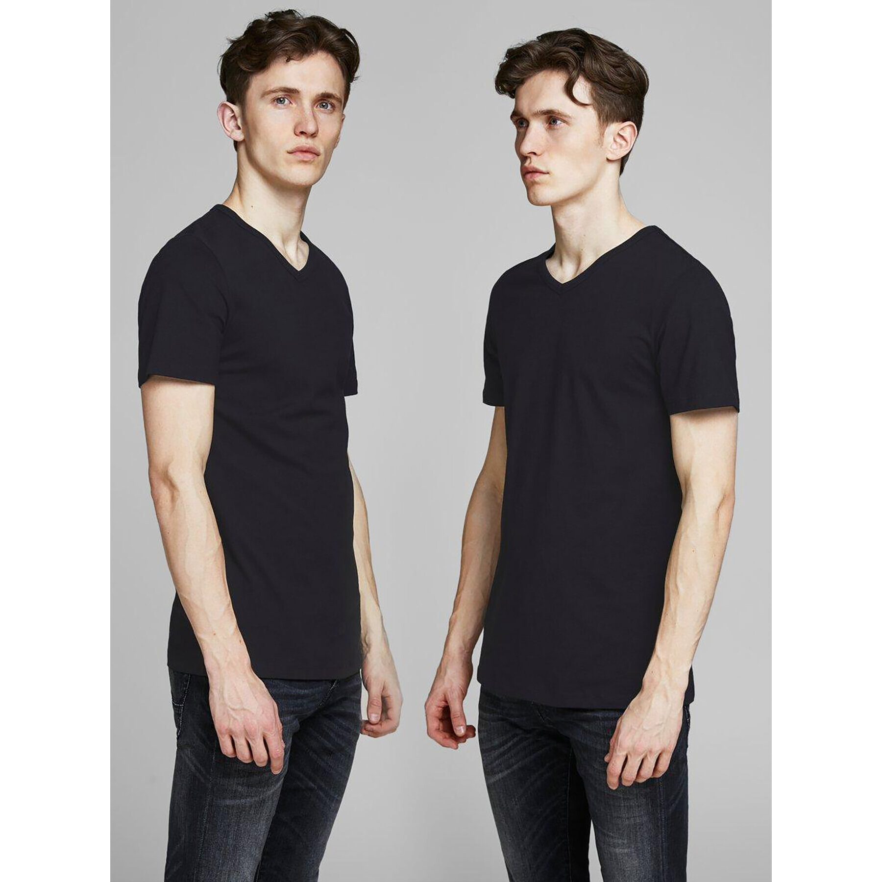 Jack&Jones 2-dílná sada T-shirts Basic 12133914 Černá Slim Fit - Pepit.cz