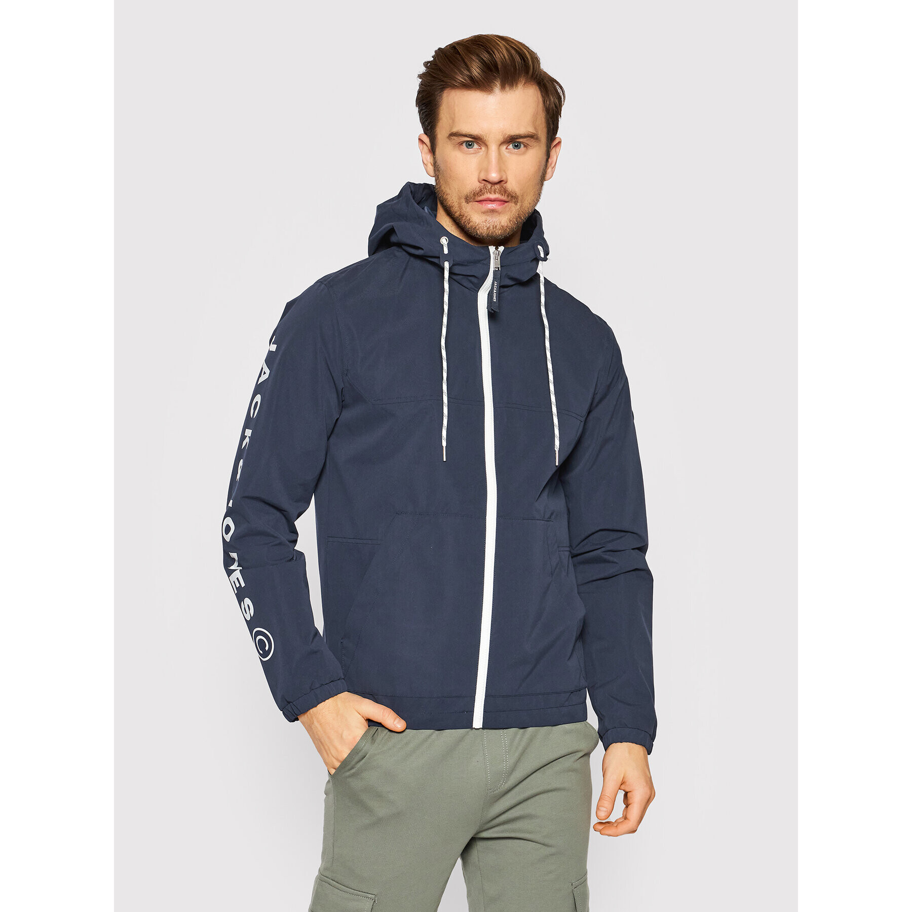 Jack&Jones Bunda pro přechodné období Luke 12184996 Tmavomodrá Regular Fit - Pepit.cz