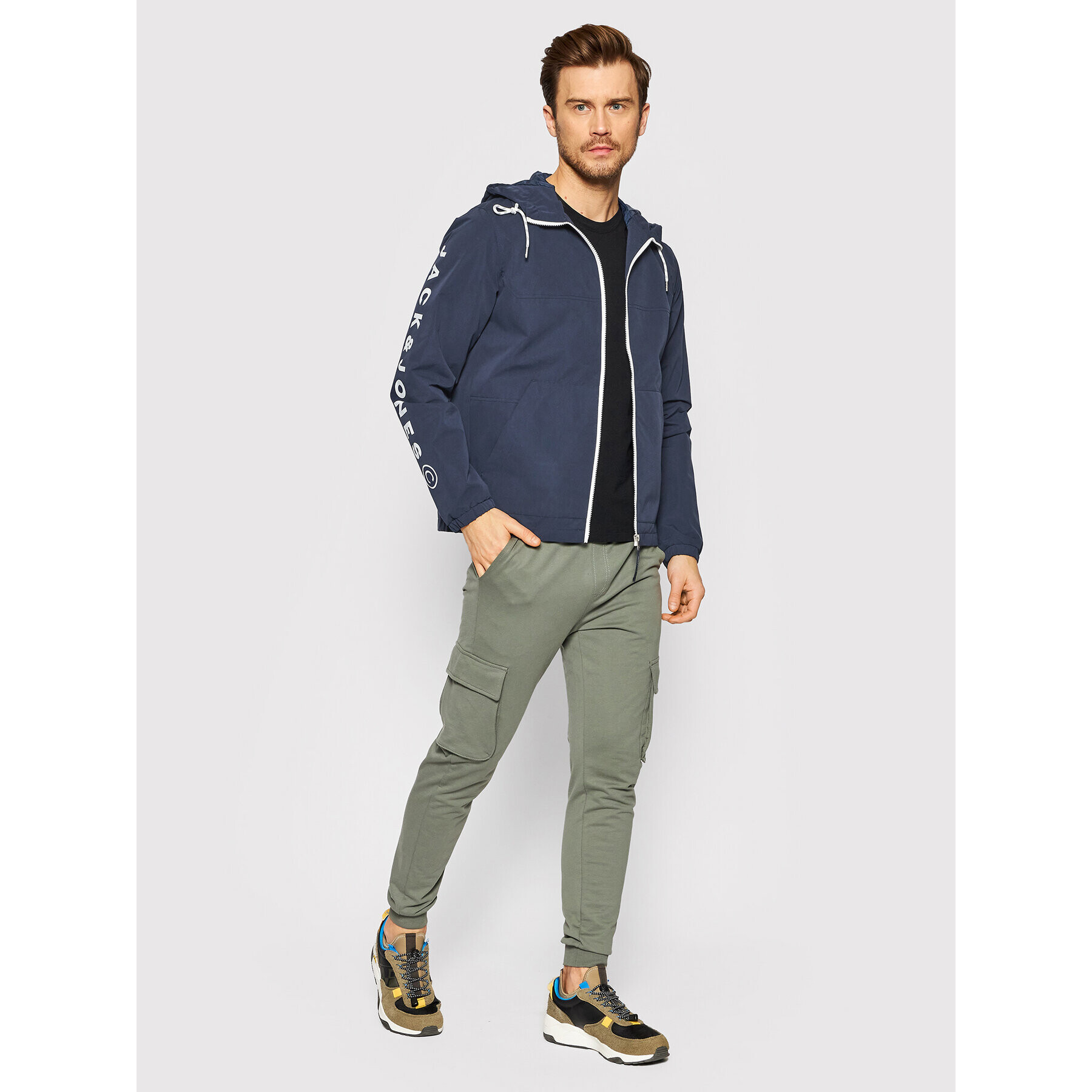 Jack&Jones Bunda pro přechodné období Luke 12184996 Tmavomodrá Regular Fit - Pepit.cz