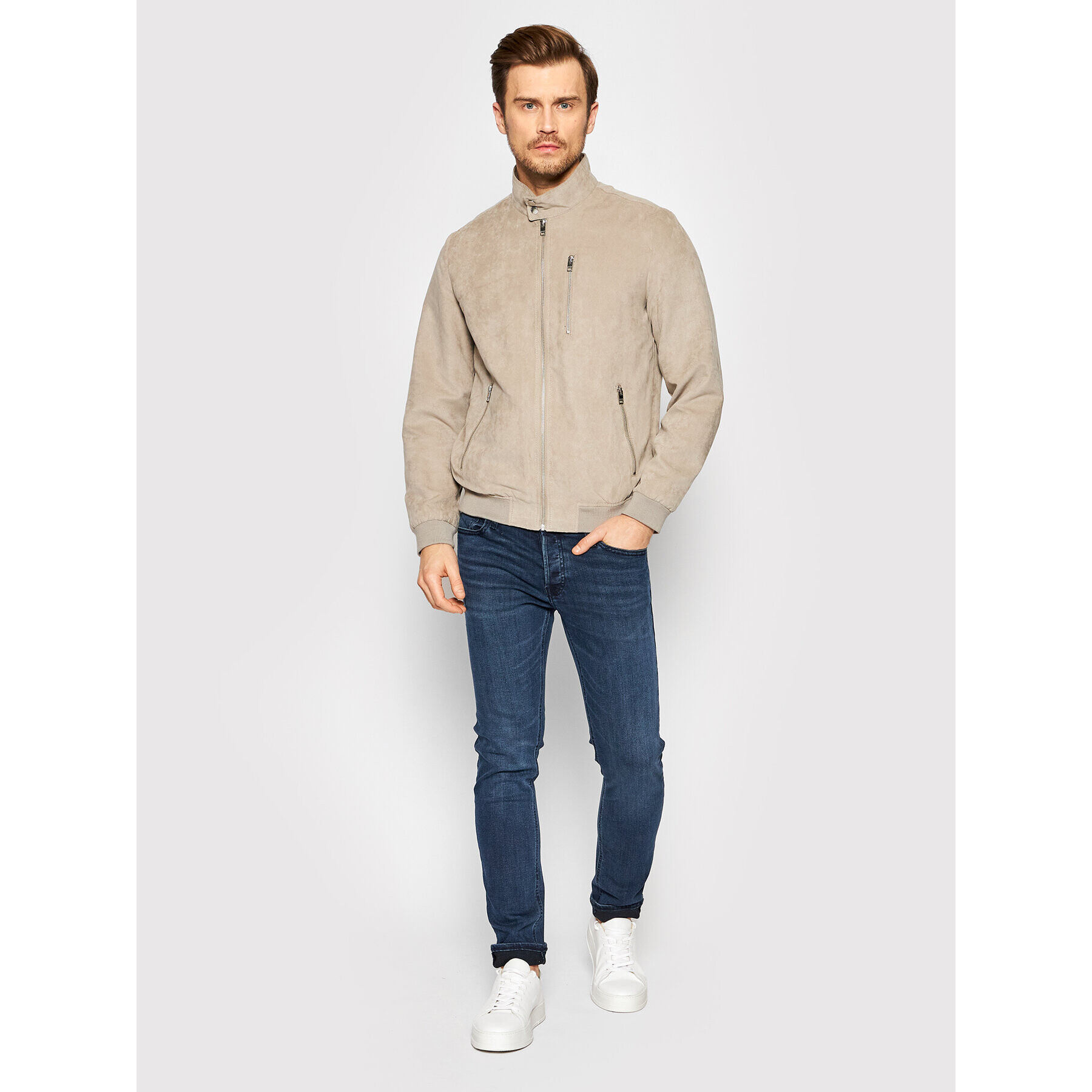 Jack&Jones Bunda pro přechodné období Raven 12201142 Béžová Regular Fit - Pepit.cz