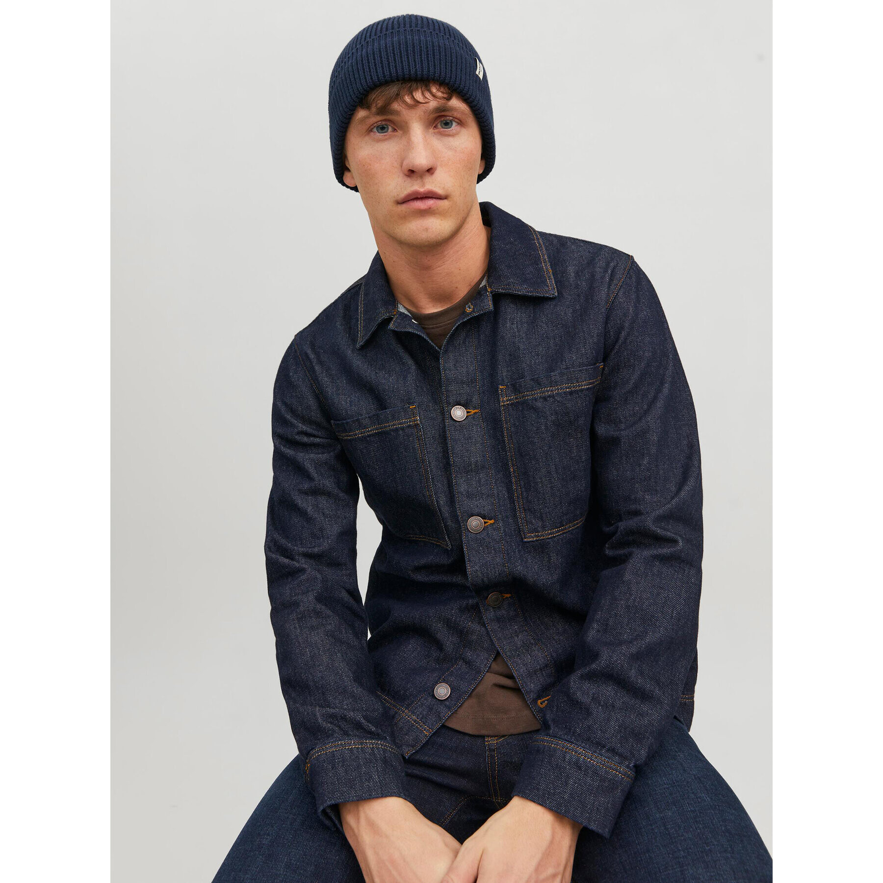 Jack&Jones Čepice 12193386 Tmavomodrá - Pepit.cz