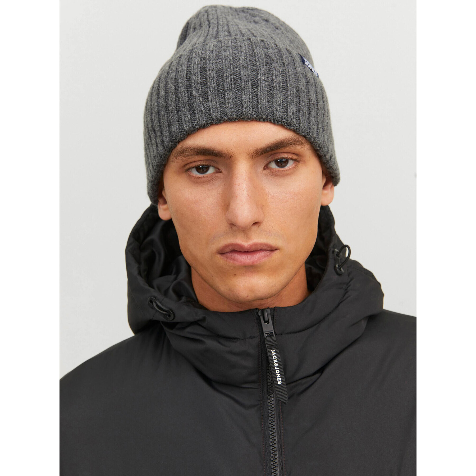 Jack&Jones Čepice 12195049 Šedá - Pepit.cz