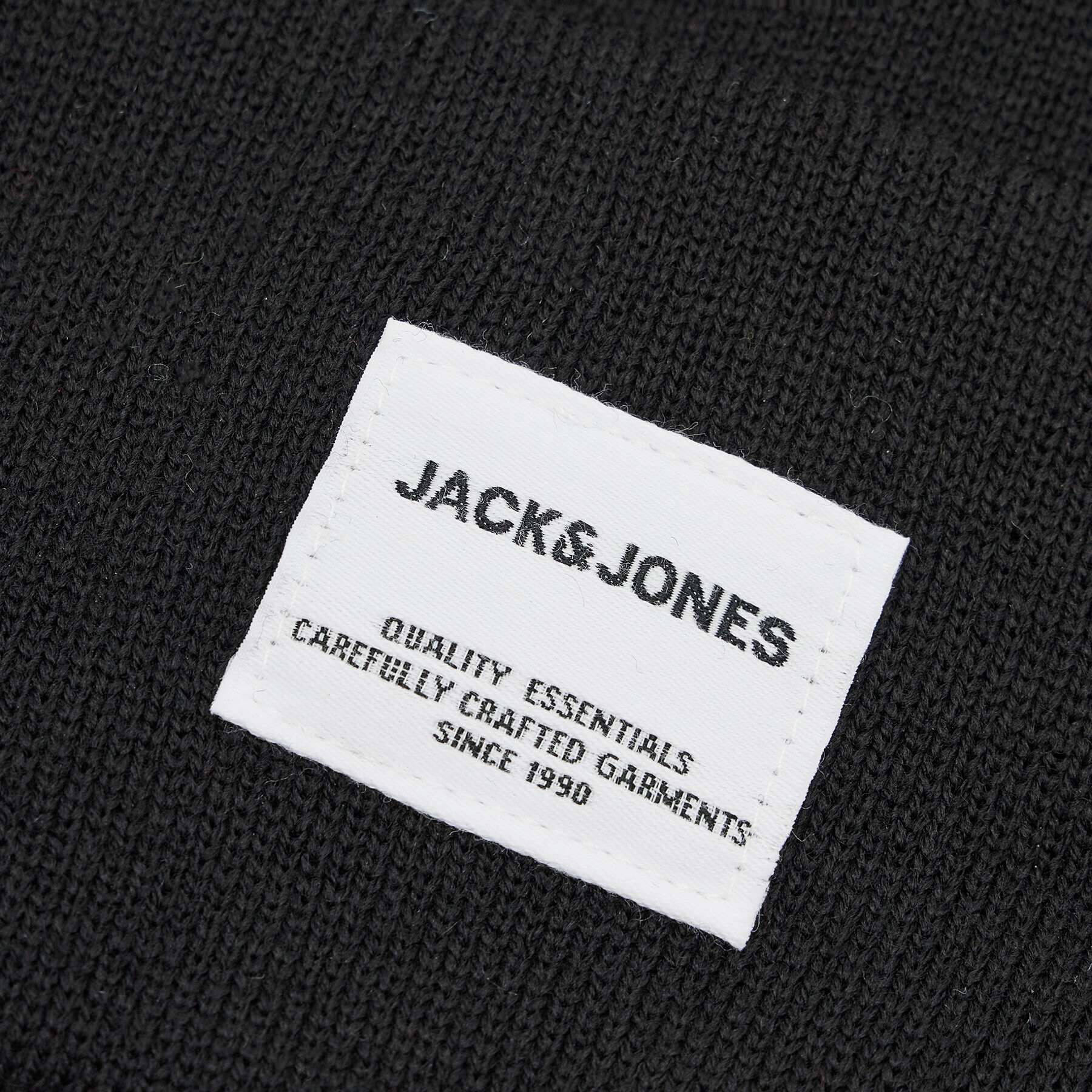 Jack&Jones Čepice Jaclong Knit Beanie 12150627 Černá - Pepit.cz