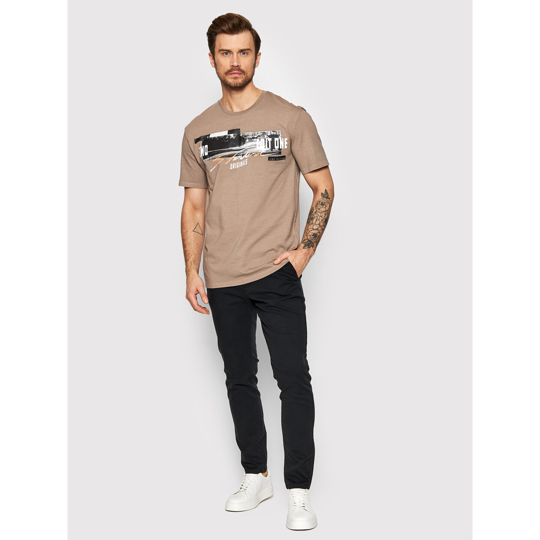 Jack&Jones Chino kalhoty Marco 12193816 Černá Slim Fit - Pepit.cz