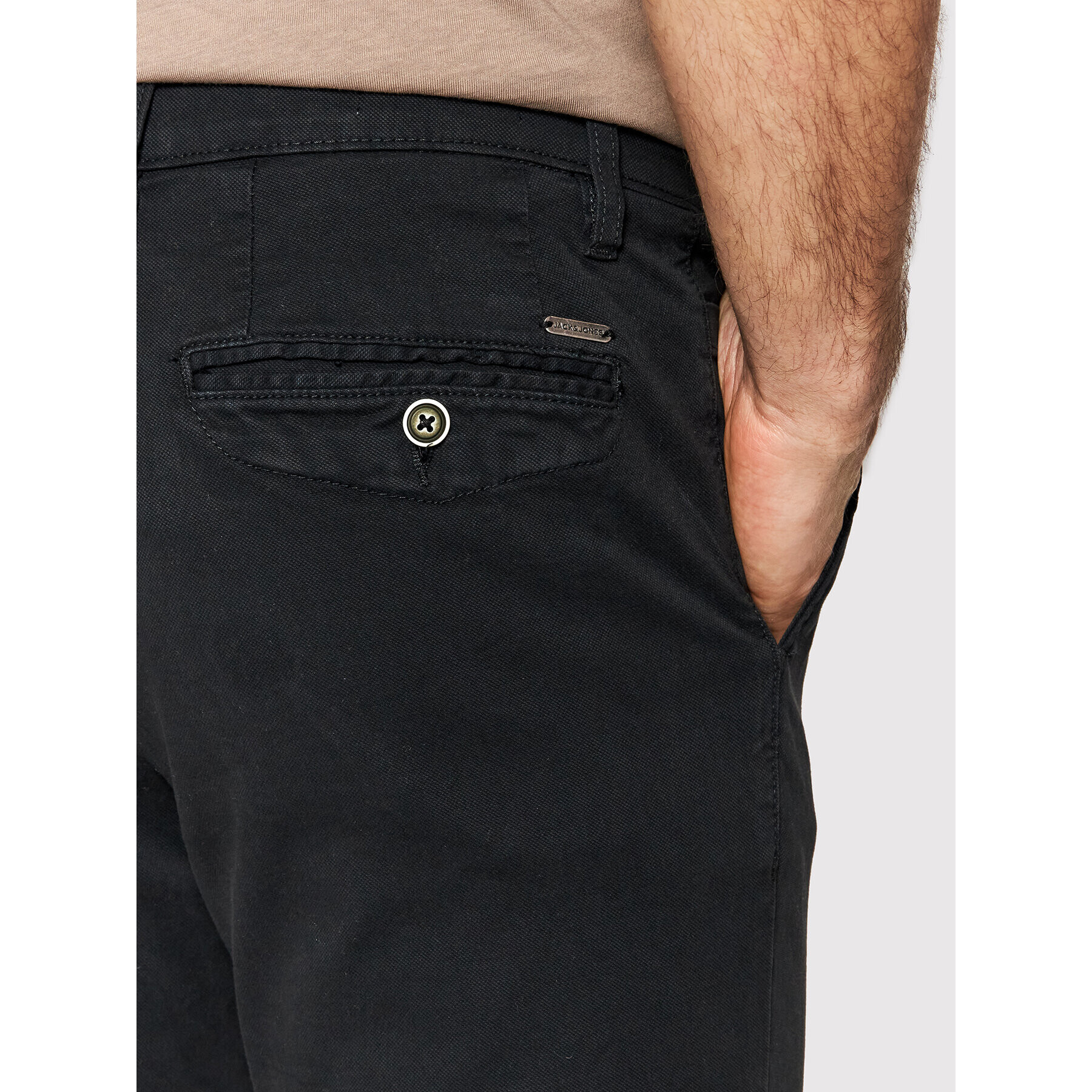 Jack&Jones Chino kalhoty Marco 12193816 Černá Slim Fit - Pepit.cz