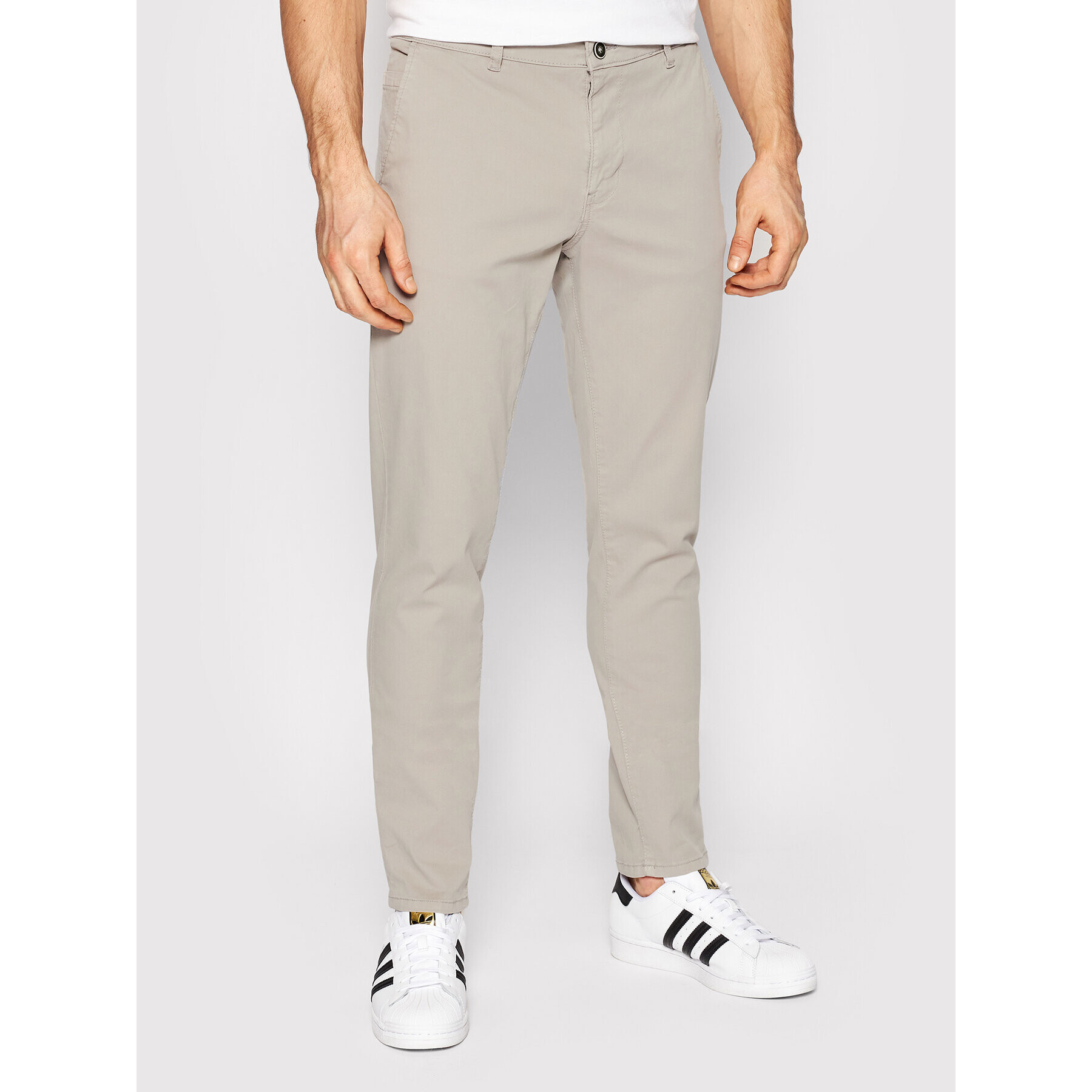 Jack&Jones Chino kalhoty Marco 12203327 Šedá Slim Fit - Pepit.cz