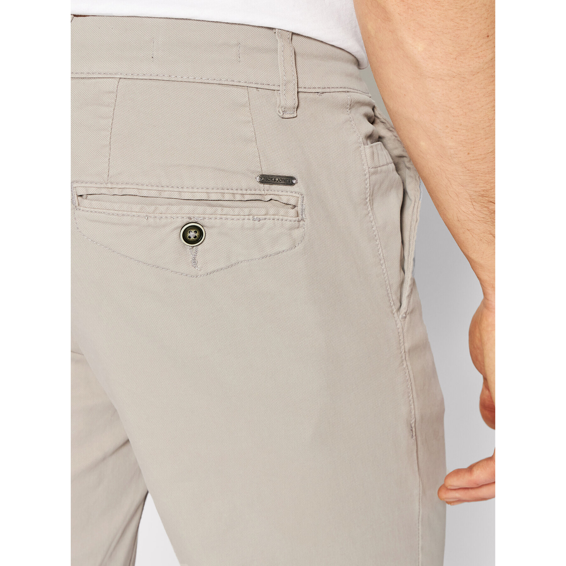 Jack&Jones Chino kalhoty Marco 12203327 Šedá Slim Fit - Pepit.cz