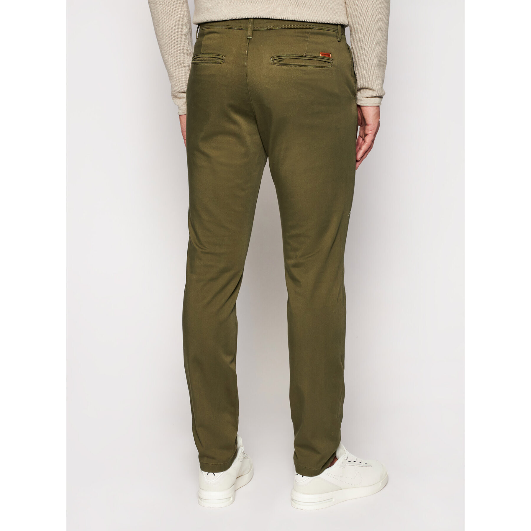 Jack&Jones Chino kalhoty Marco Bowie 12150161 Zelená Slim Fit - Pepit.cz