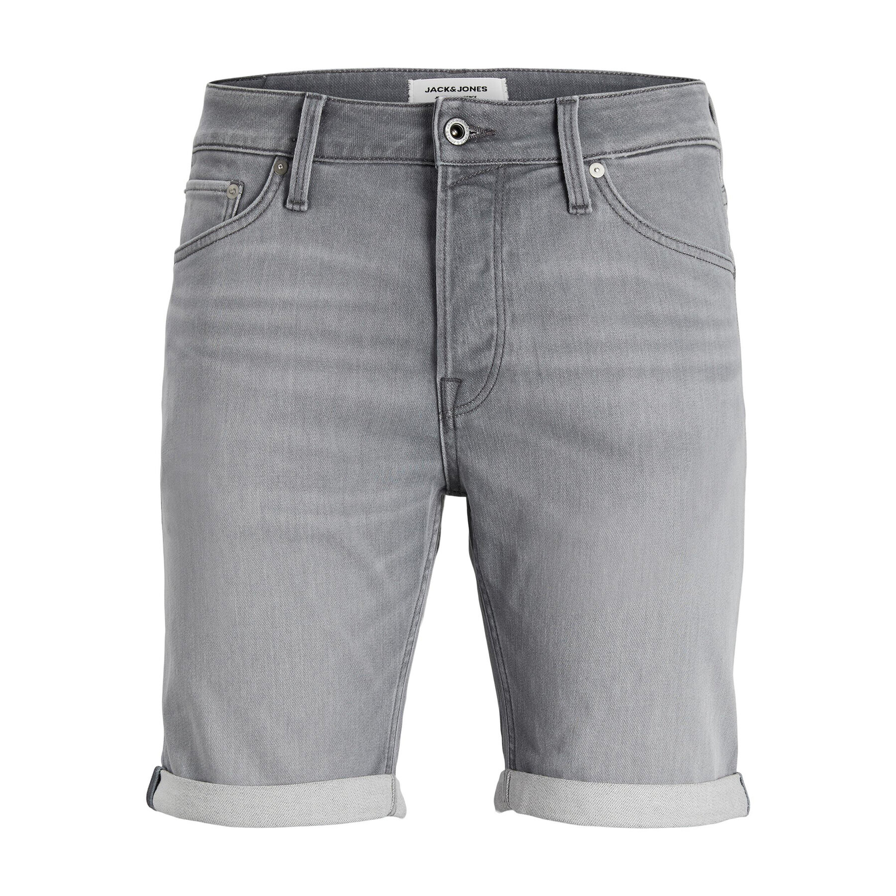 Jack&Jones Džínové šortky 12223680 Šedá Regular Fit - Pepit.cz